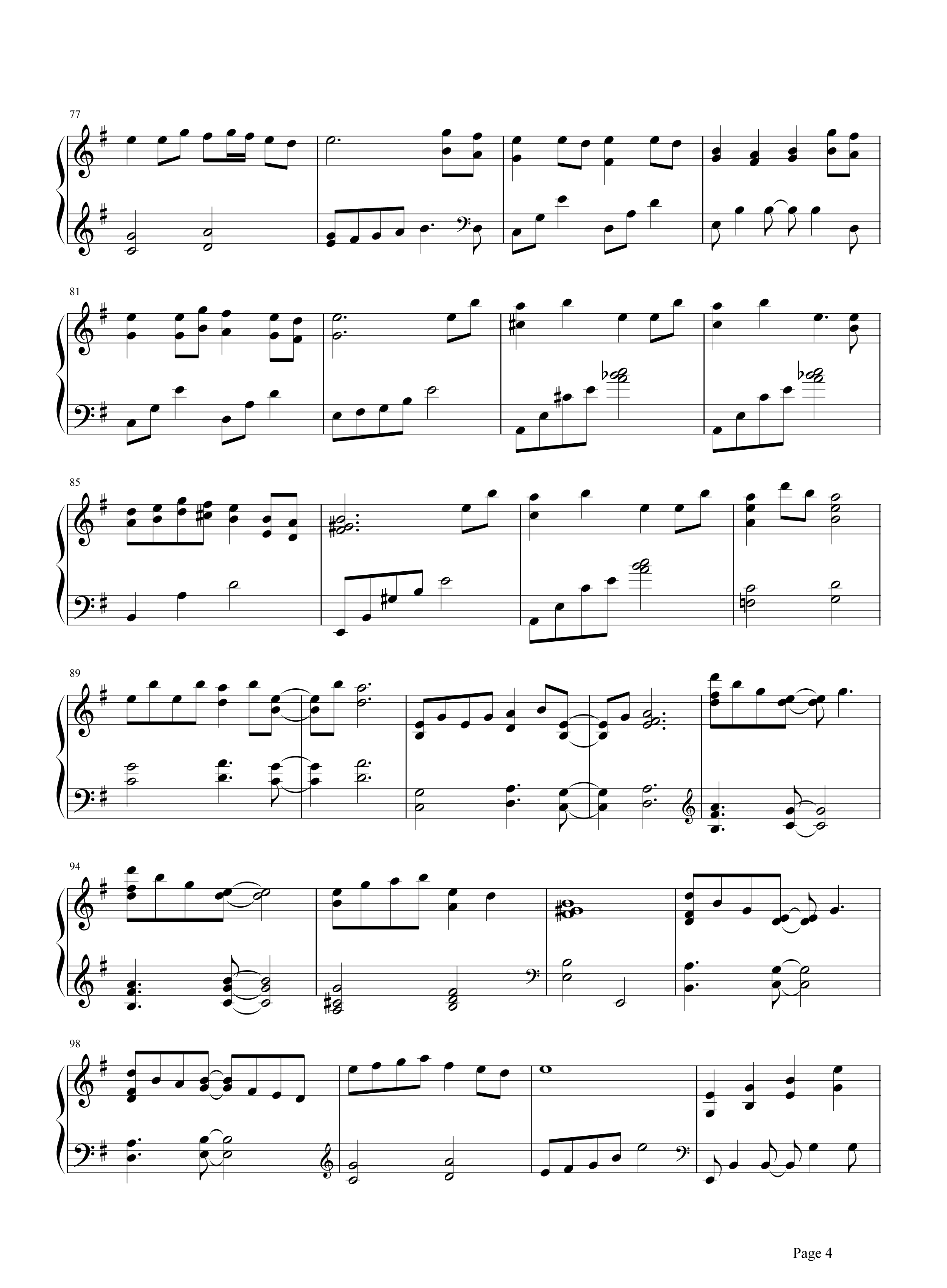 晨星钢琴谱 林海-音乐清轻如流水，是人世间最美的抒情4