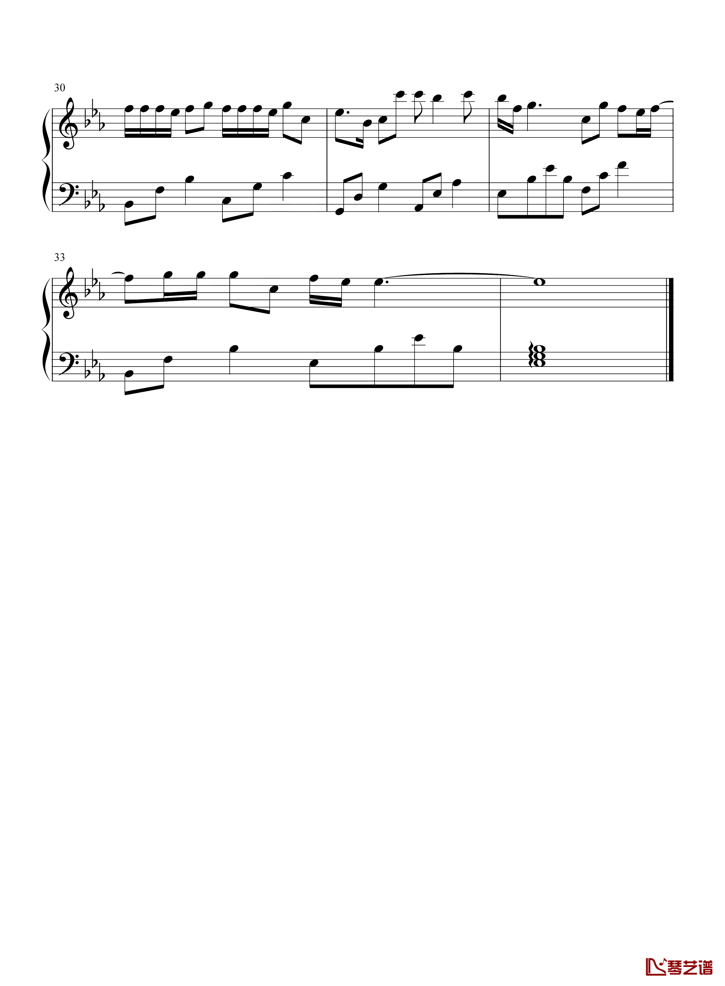三行情书钢琴谱-蔡文泽-只是我对你的喜欢三行也写不完3