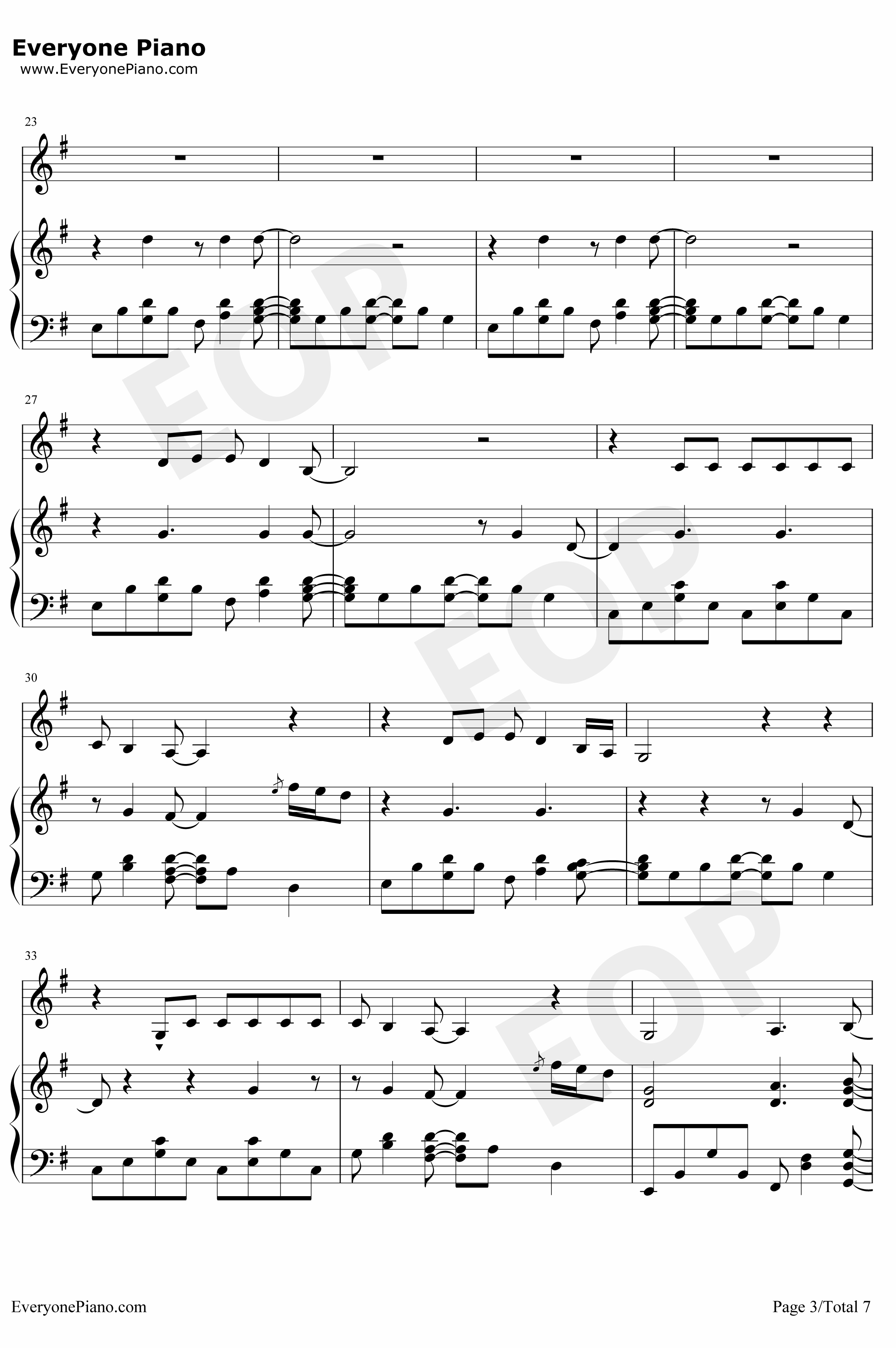 Shallow钢琴谱-LadyGagaBradleyCooper-一个明星的诞生OST3