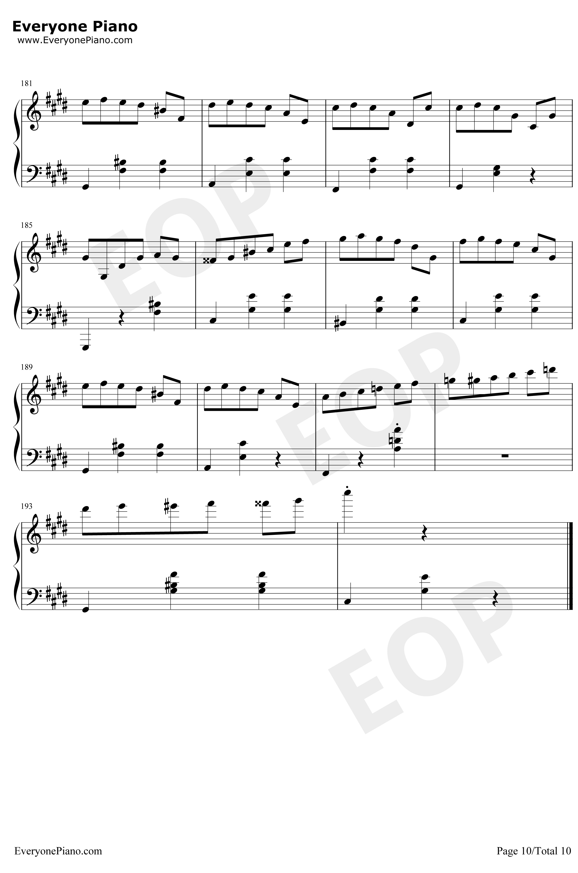 升C小调圆舞曲钢琴谱-肖邦10