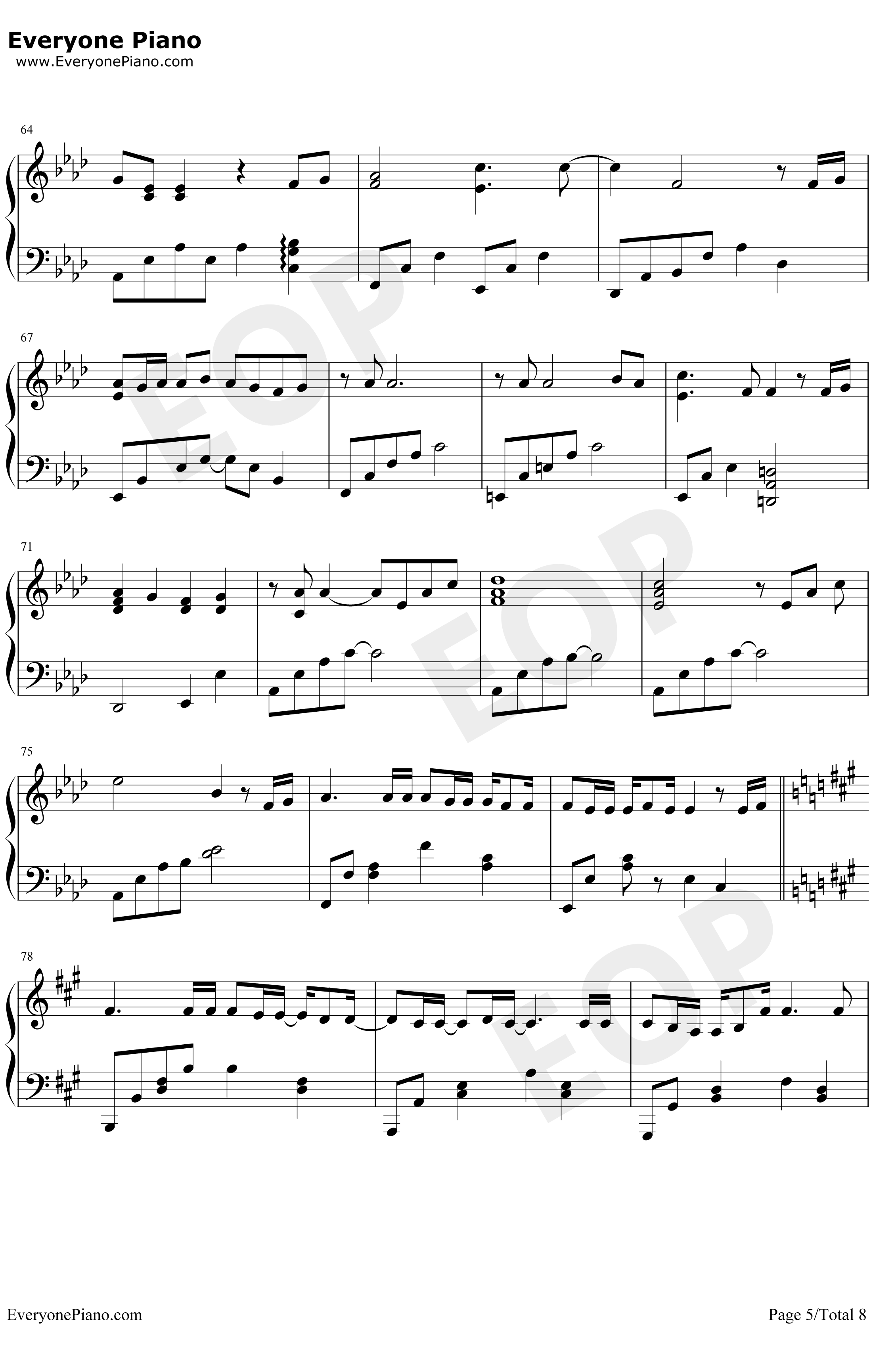 Moonlight Destiny钢琴谱-りすこ、わかfromSTAR☆ANIS-月光下的命运-偶像活动OST5