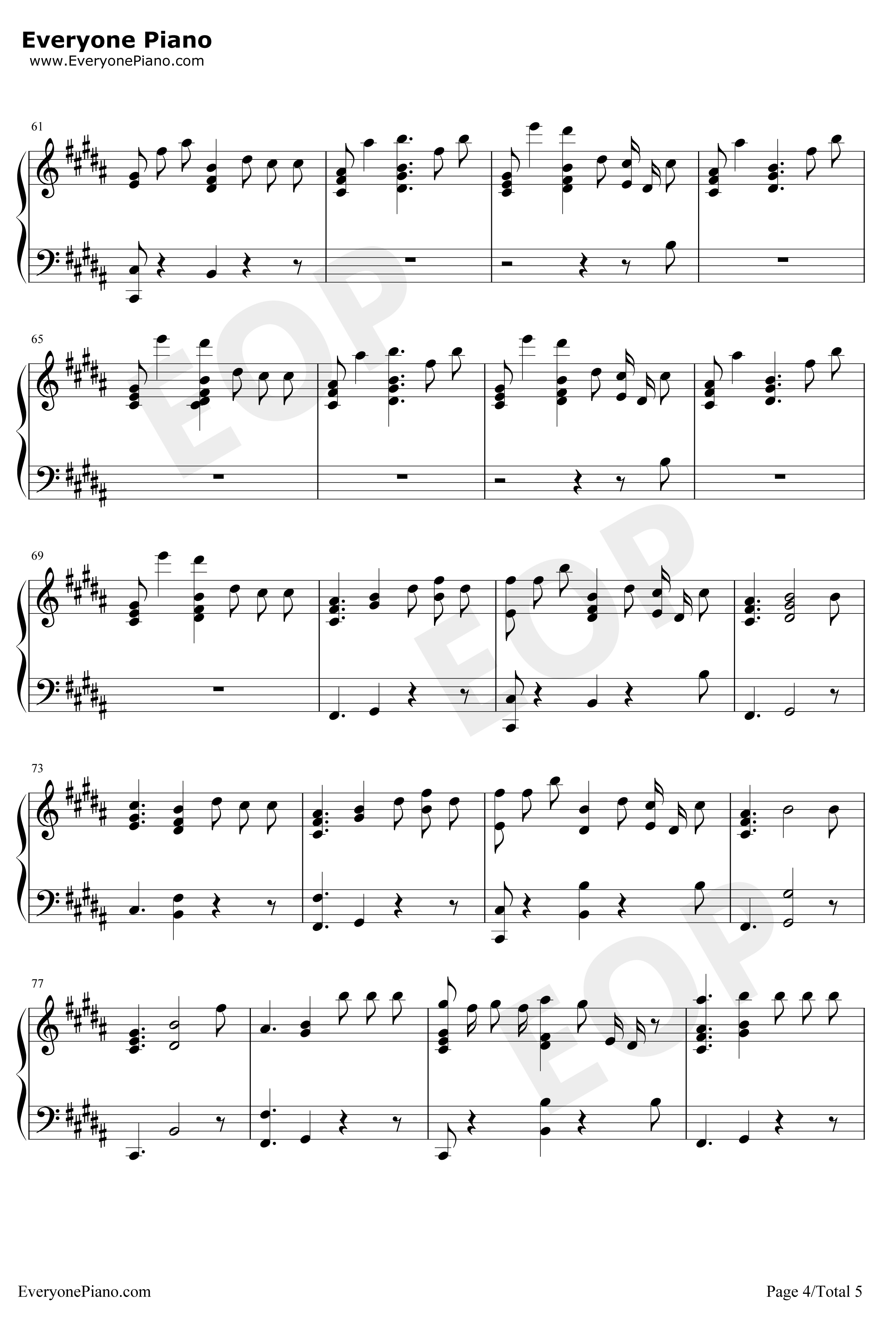 Help Me Out钢琴谱-Maroon 5 Julia Michaels4