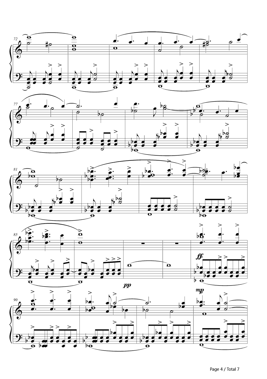 Misterioso钢琴谱-Kalafina-魔法少女小圆叛逆物语OST4