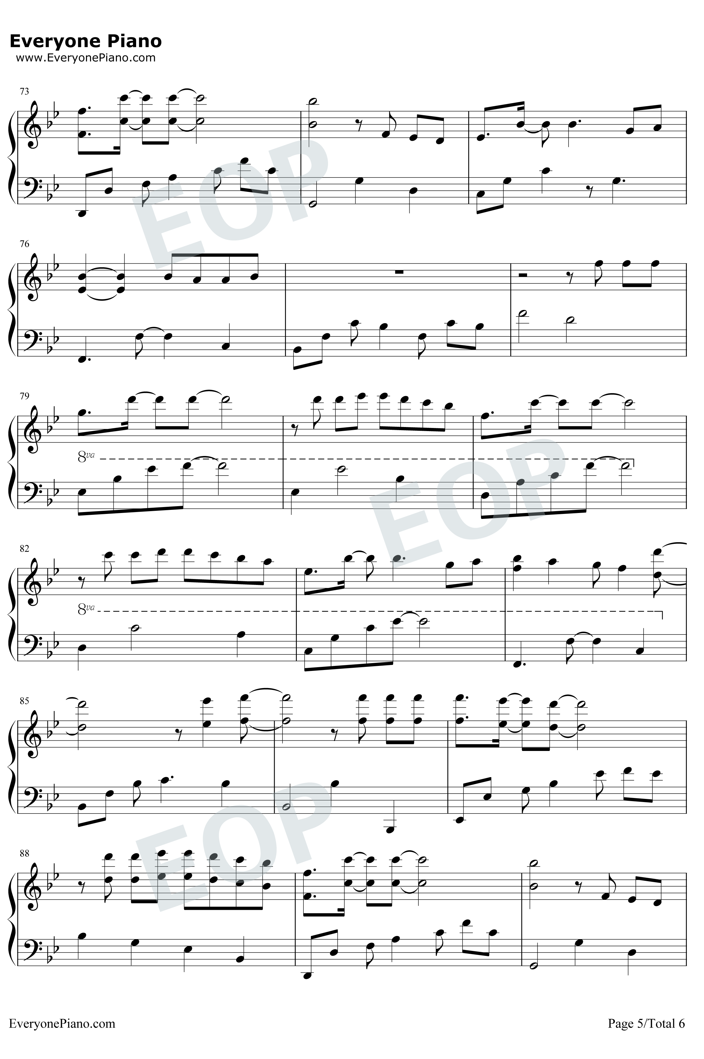 摩天轮的眼泪钢琴谱-创造101金志文5