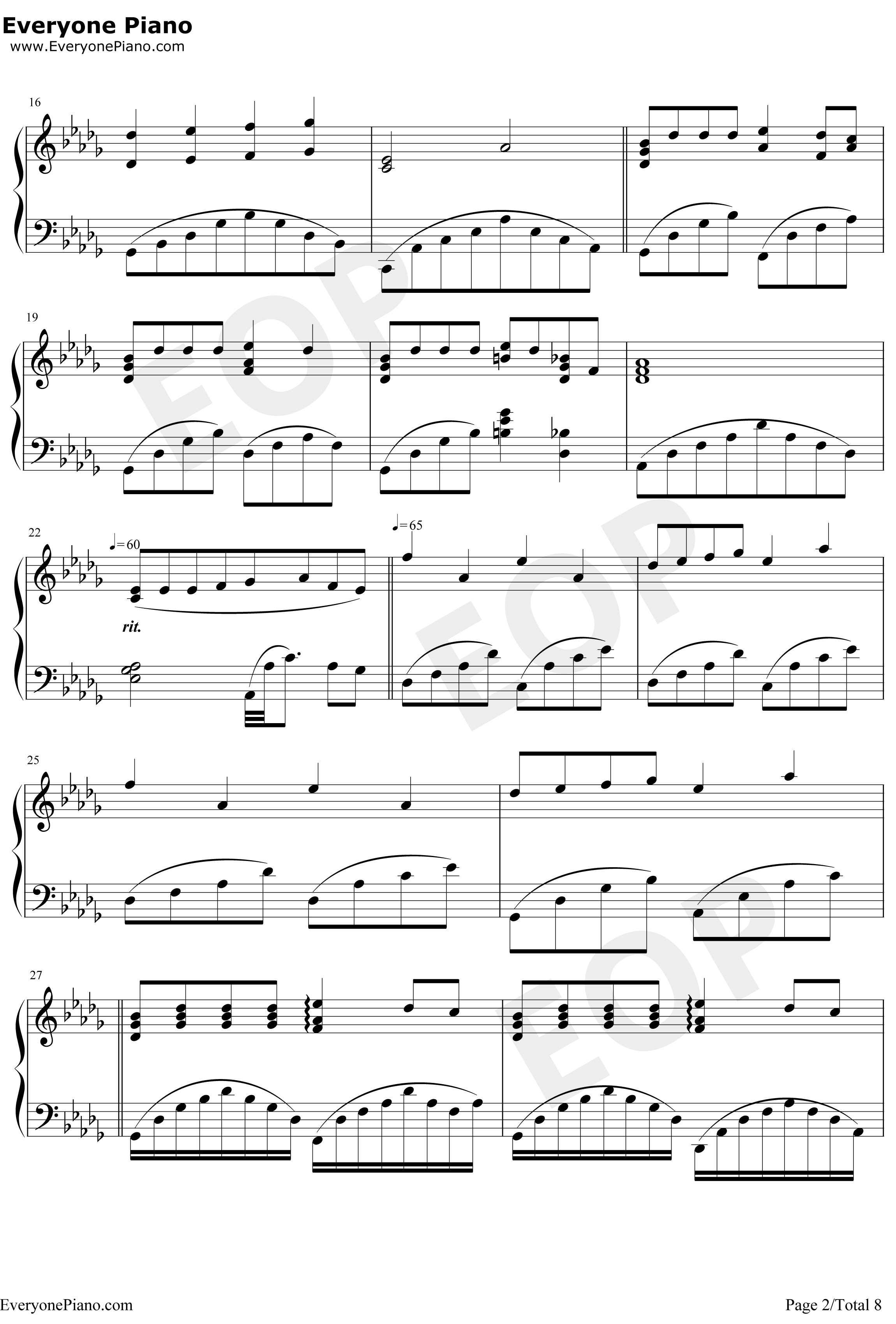 The Music of the Night钢琴谱-AndrewLloydWebber安德鲁·劳埃德·韦伯-歌剧魅影OST2