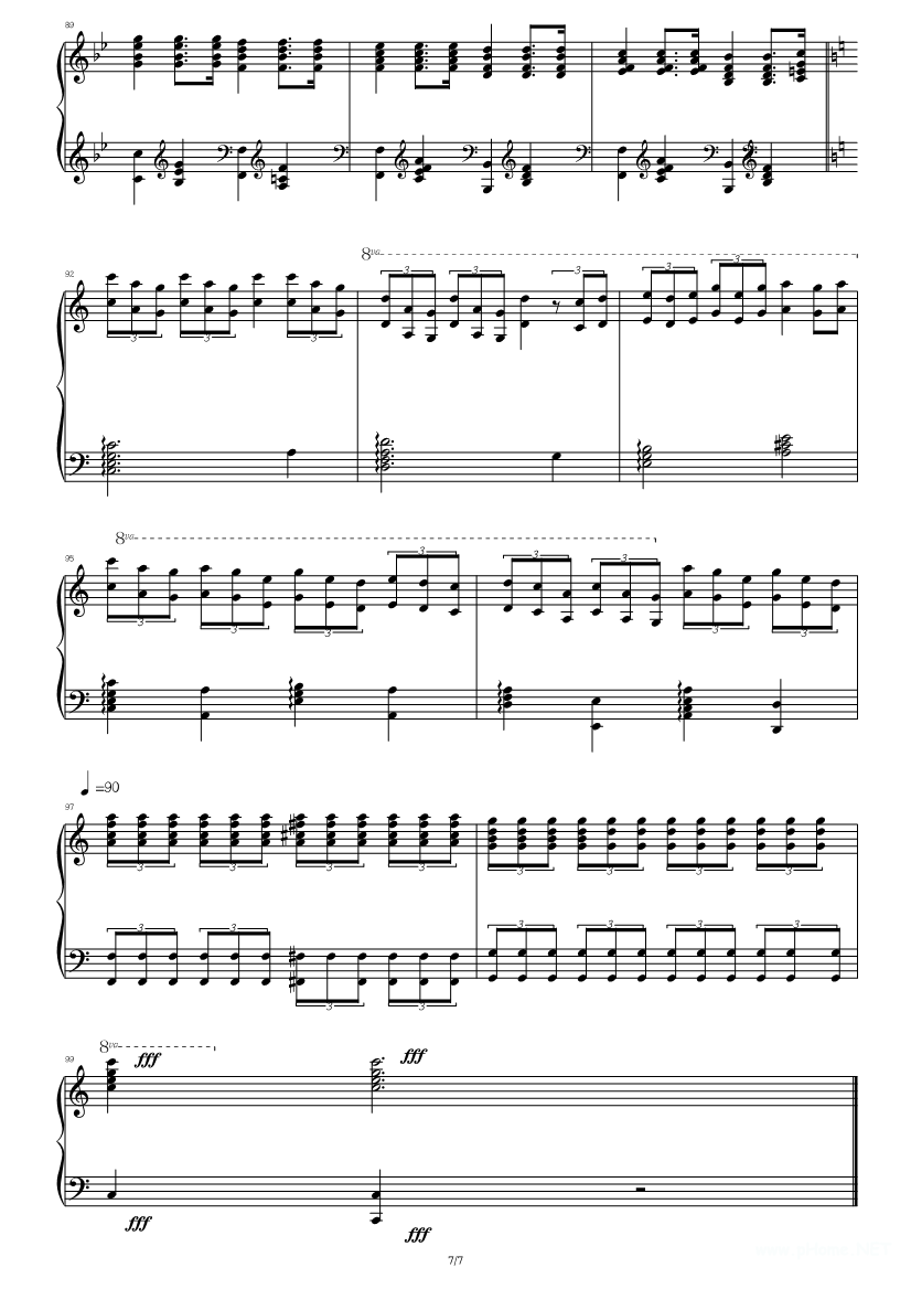莫扎特《小星星变奏曲》钢琴谱1