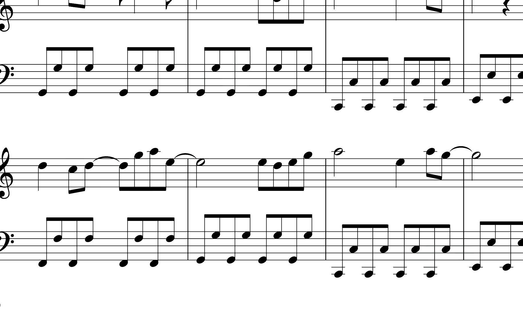 万古生香钢琴谱-C调简单版-虚拟歌手：跨越次元的歌唱