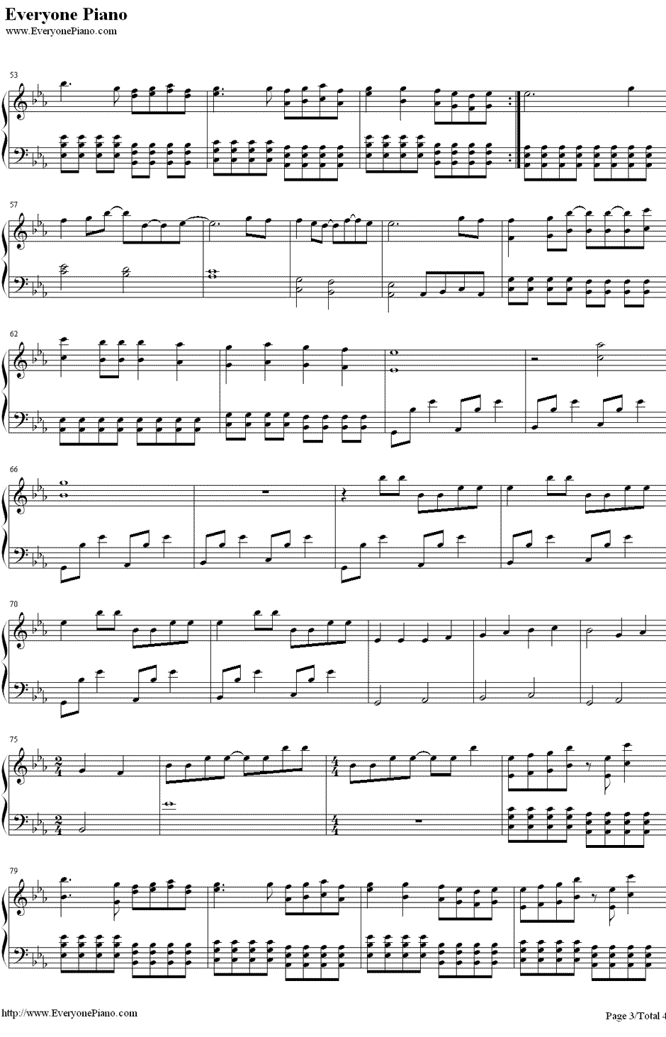 弱虫モンブラン钢琴谱-GUMIメグッポイド3