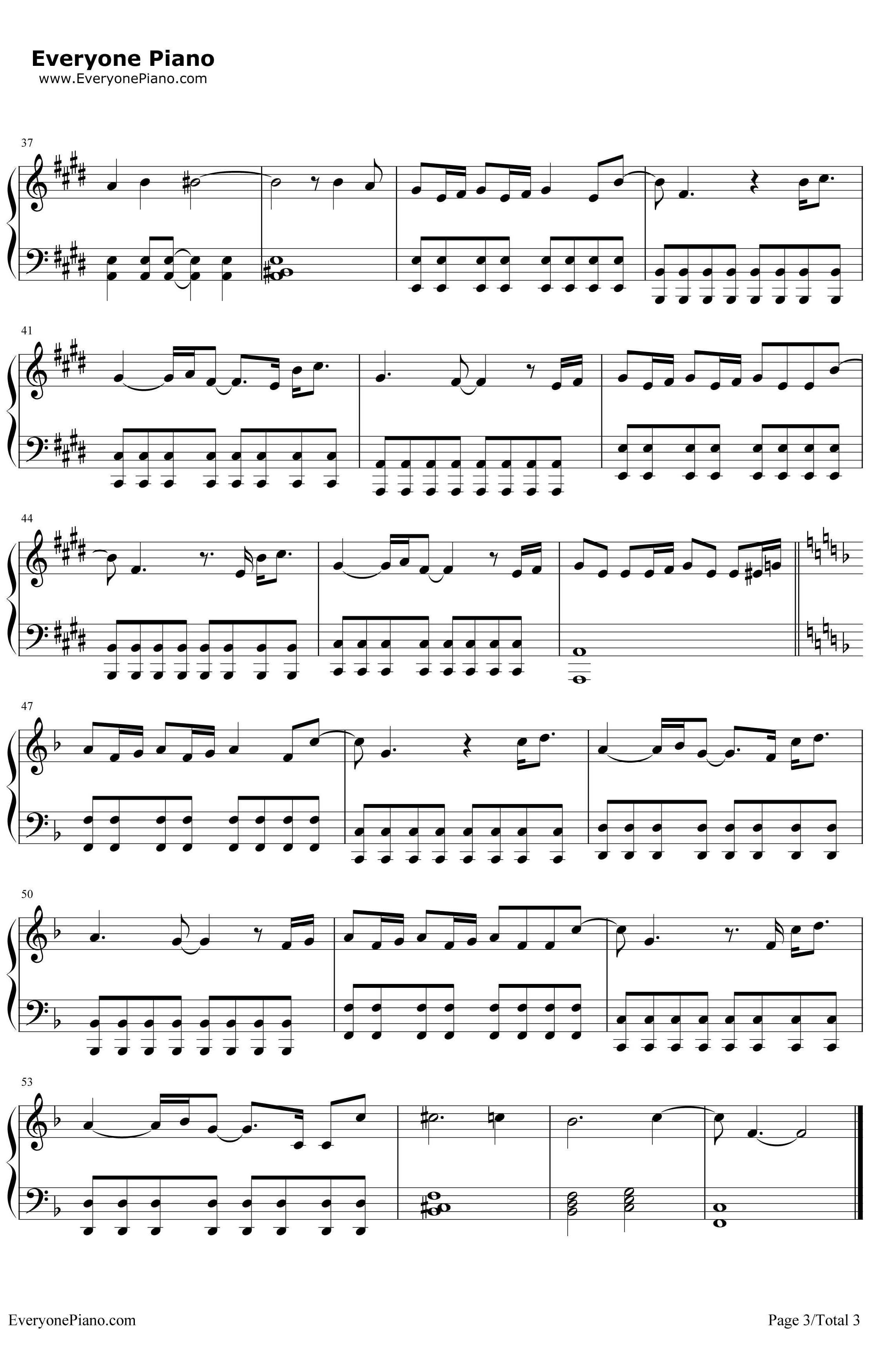 How Far I'll Go钢琴谱-AlessiaCara-电影《海洋奇缘》原声3
