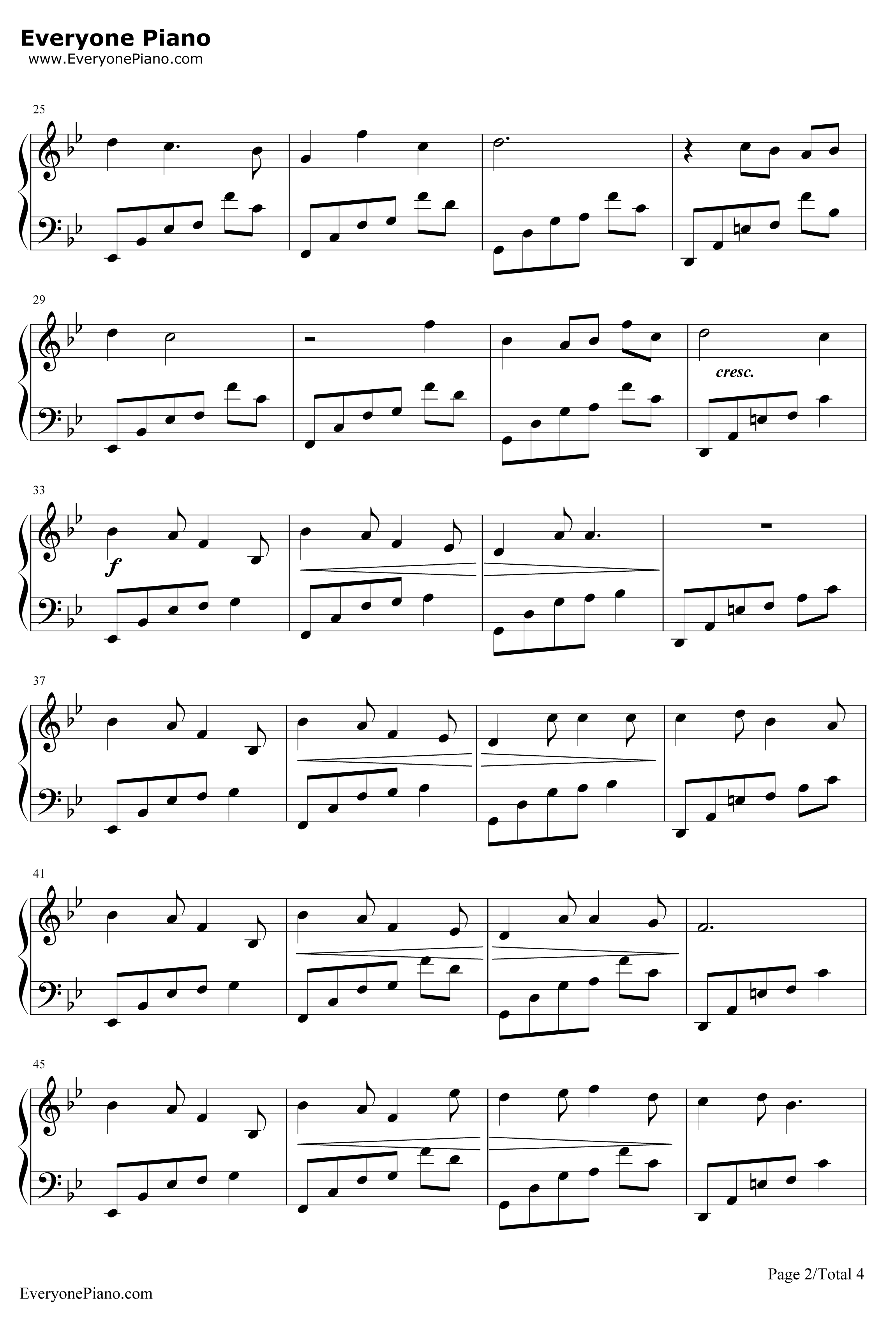 久远钢琴谱-关户刚-光与波的记忆-《最终幻想II》插曲2