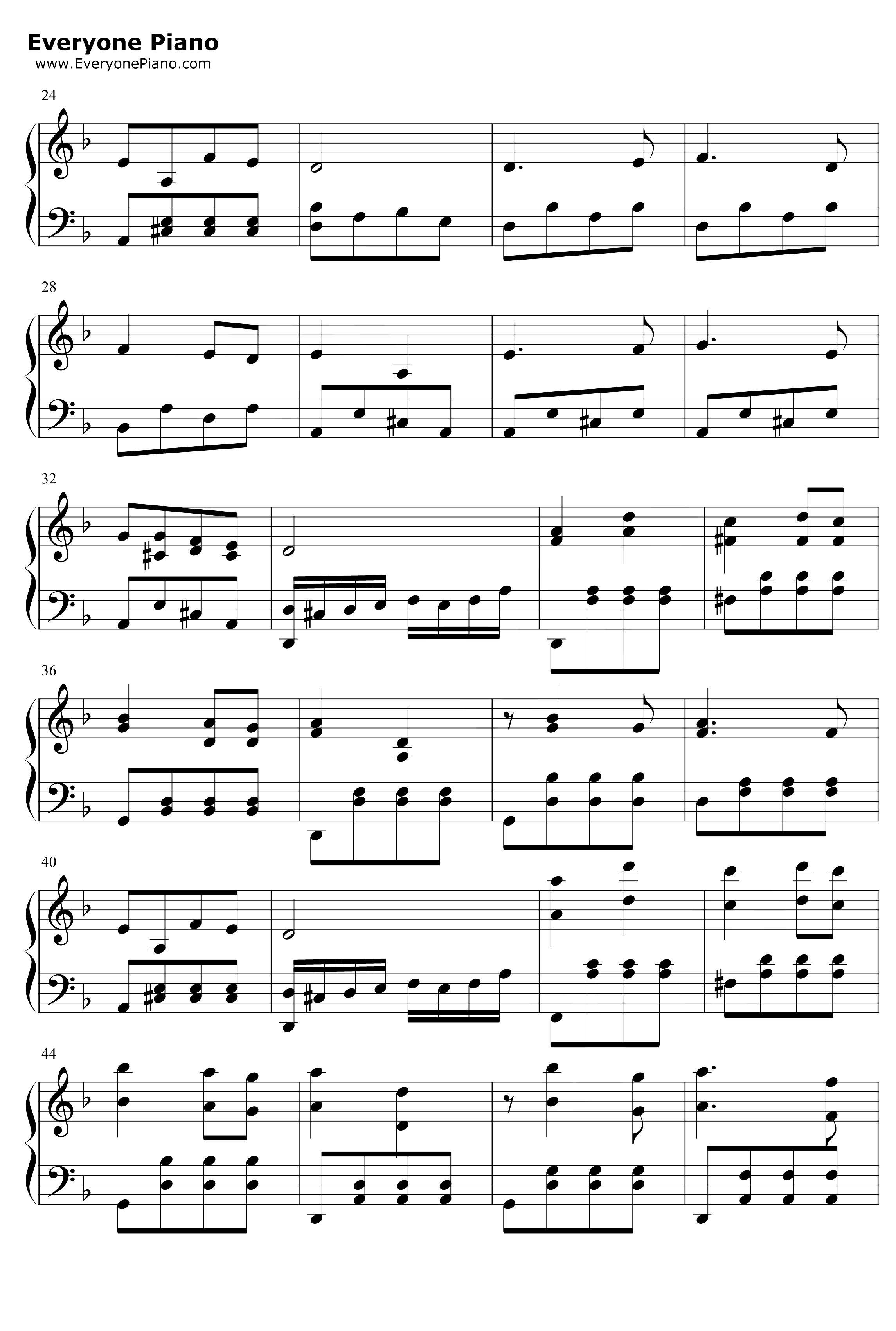 喀秋莎钢琴谱-马特维·勃兰切尔-完整版2