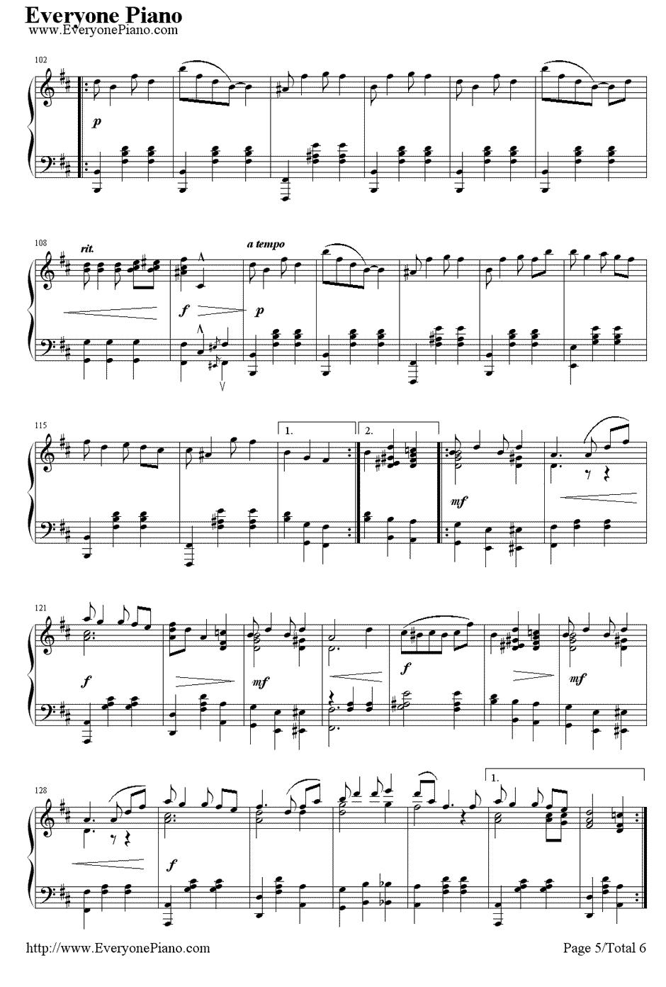 Bethena A Concert Waltz钢琴谱-Scott Joplin斯科特·乔普林5
