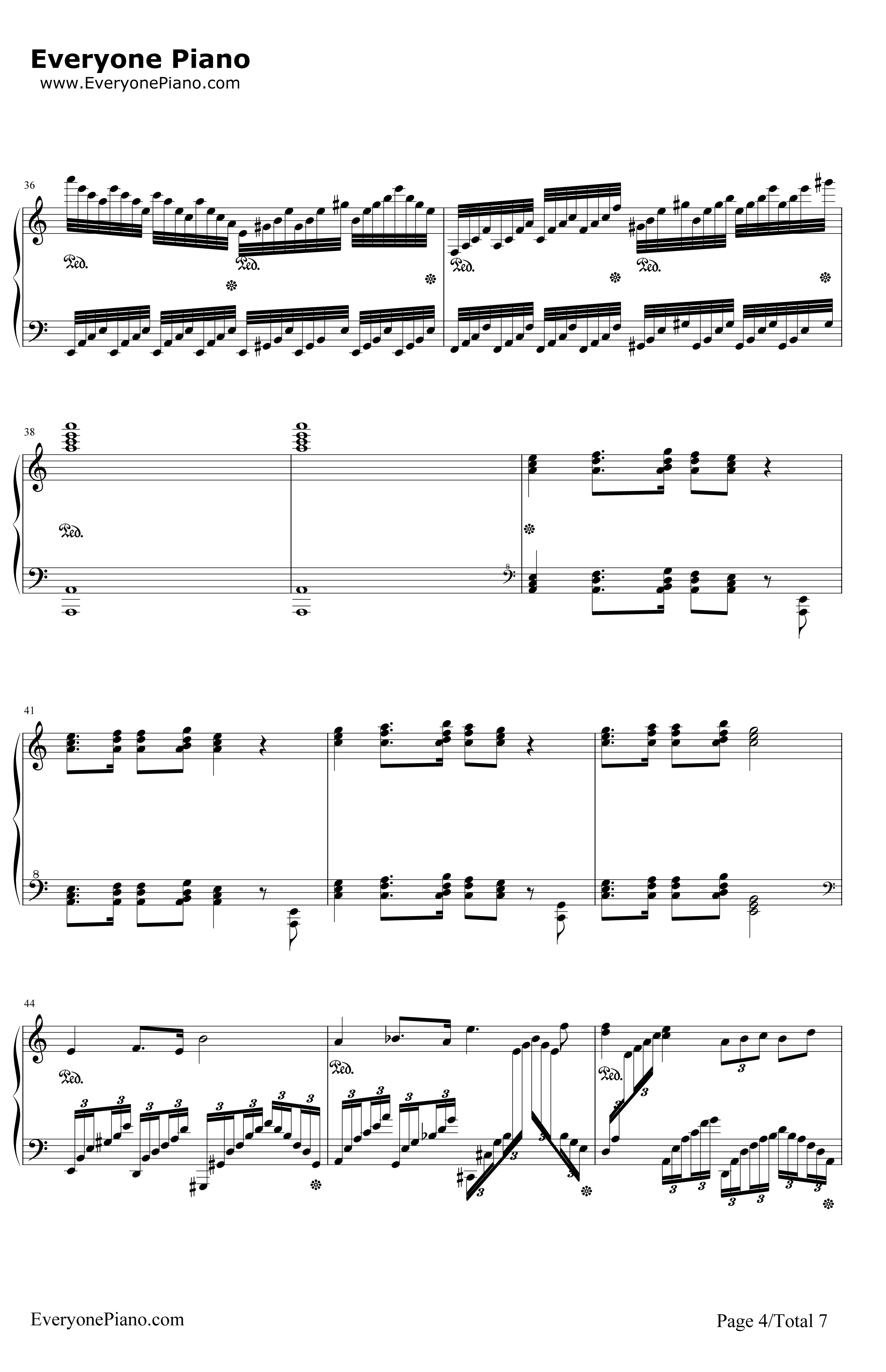 格里格钢琴变奏曲钢琴谱-马克西姆-格里格钢琴变奏曲4