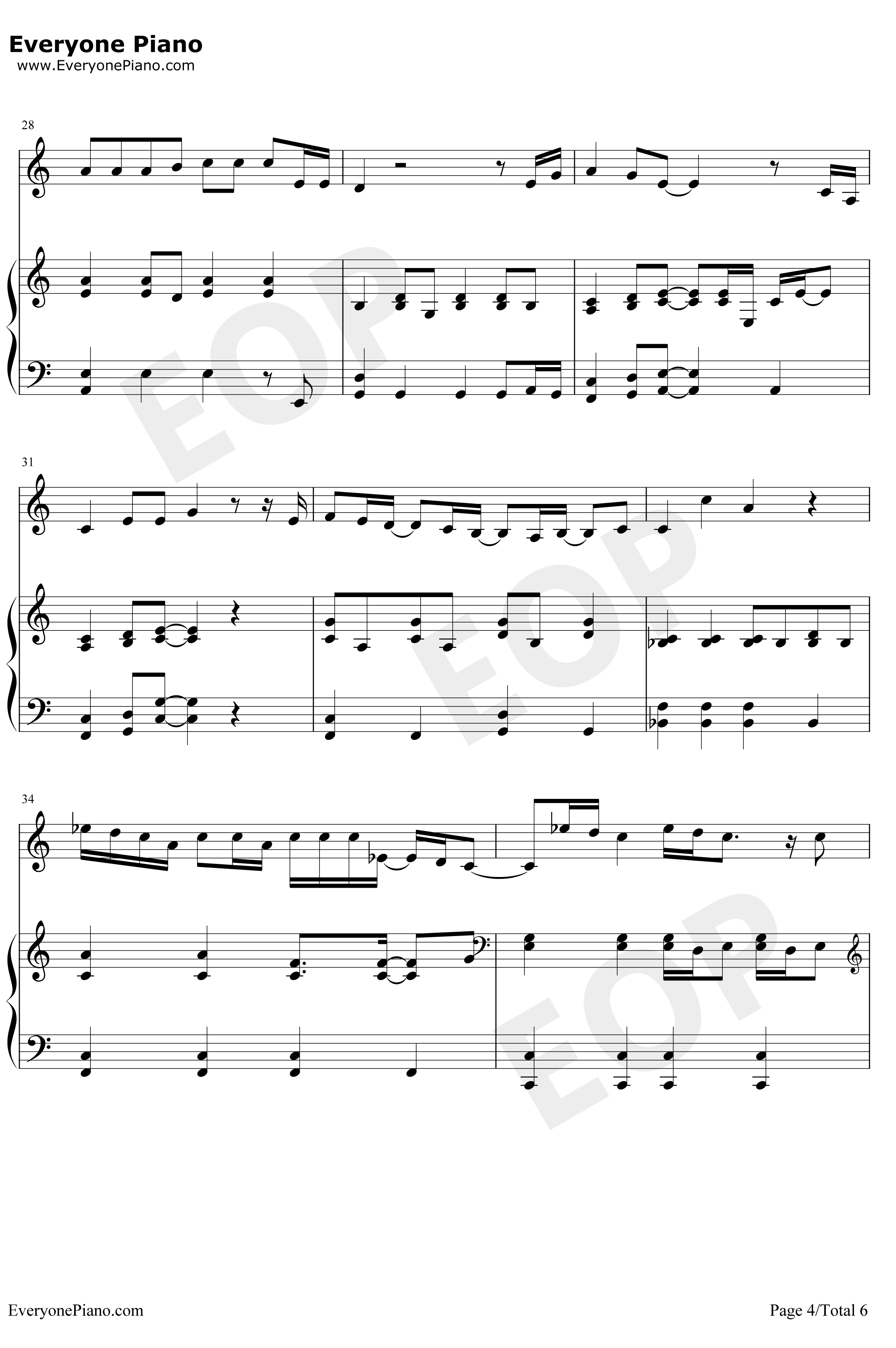 Always Remember Us This Way钢琴谱-LadyGaga-一个明星的诞生OST4