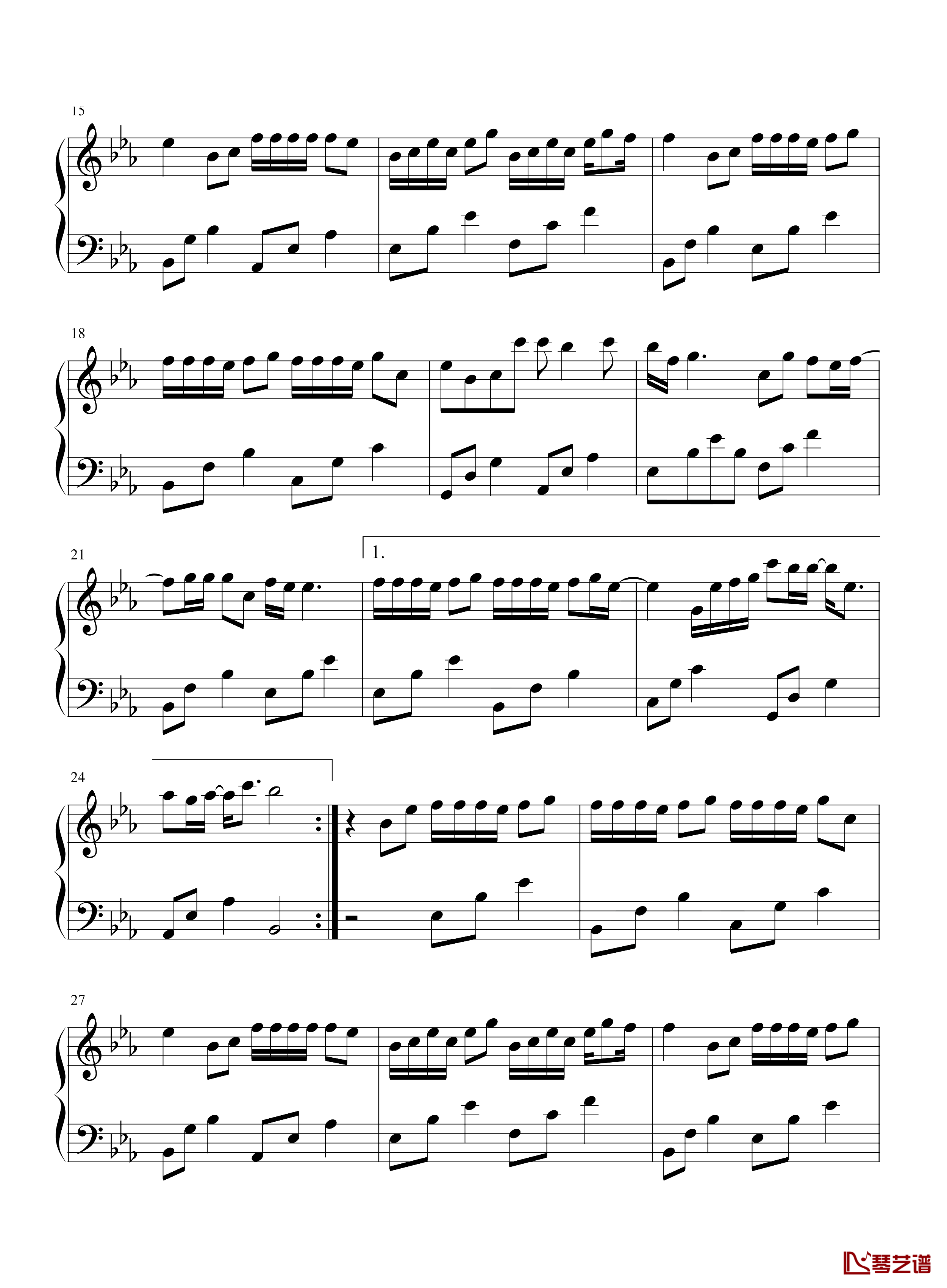 三行情书钢琴谱-蔡文泽-只是我对你的喜欢三行也写不完2