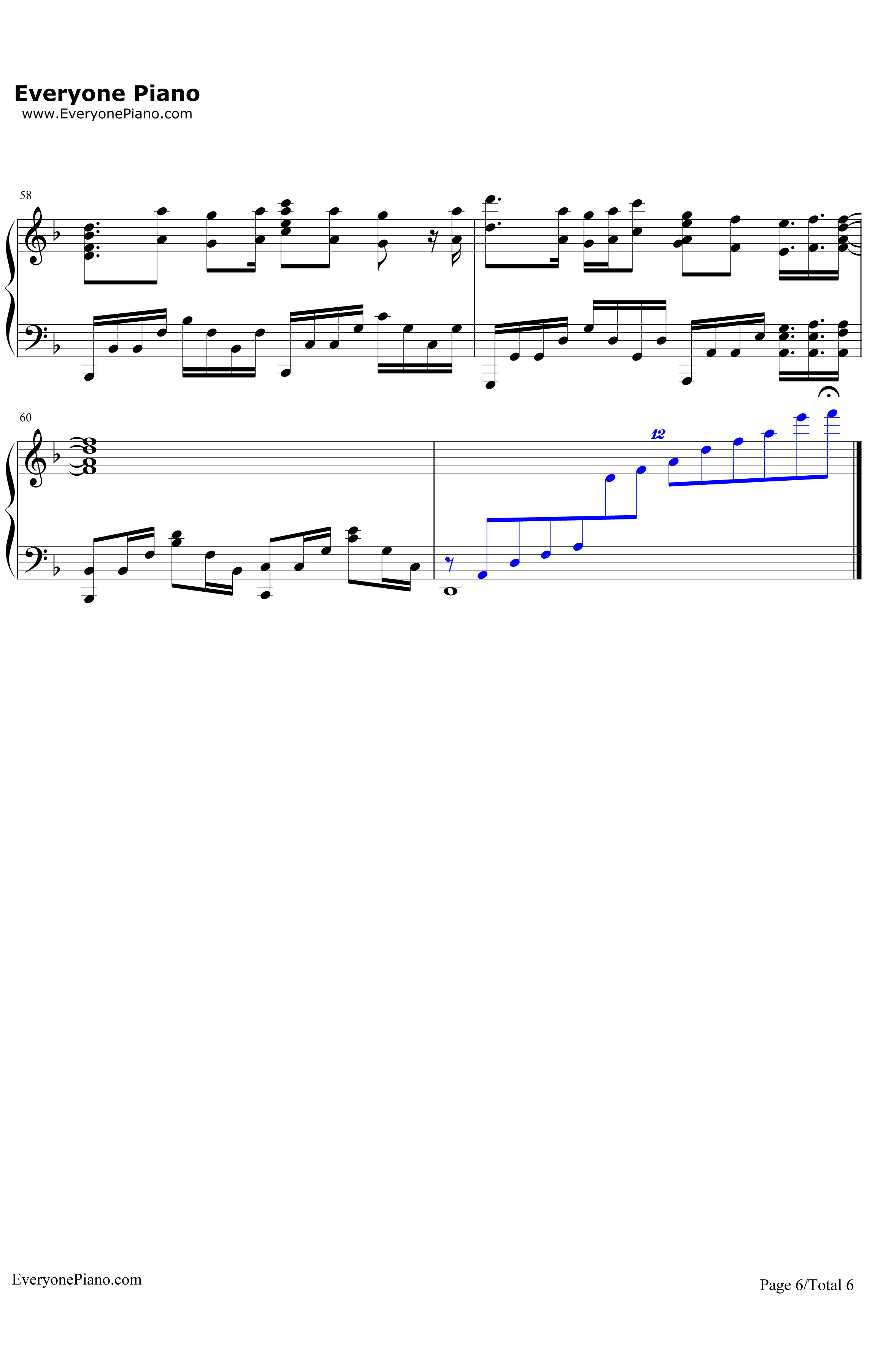 Medley钢琴谱-Aimer-FateHollowAtaraxiaOP6