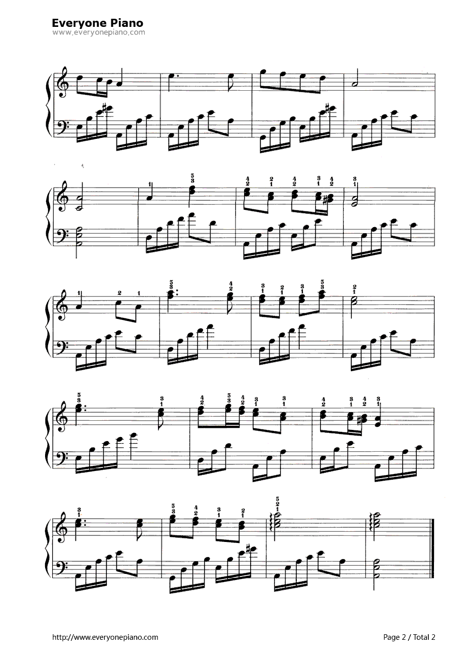 红梅花儿钢琴谱2