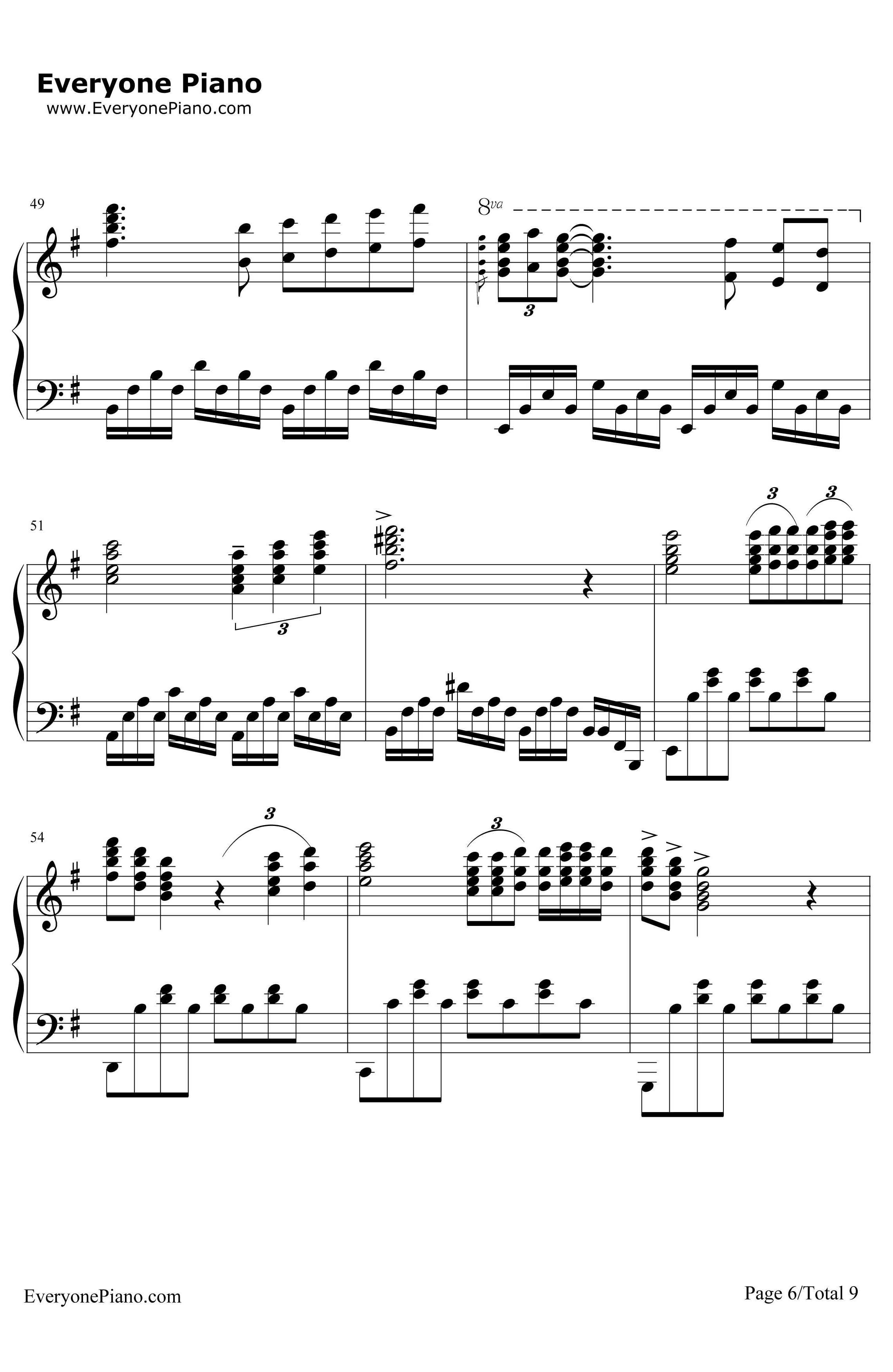 星空钢琴谱-理查德·克莱德曼RichardClayderman-完整版-LyphardMelodie6