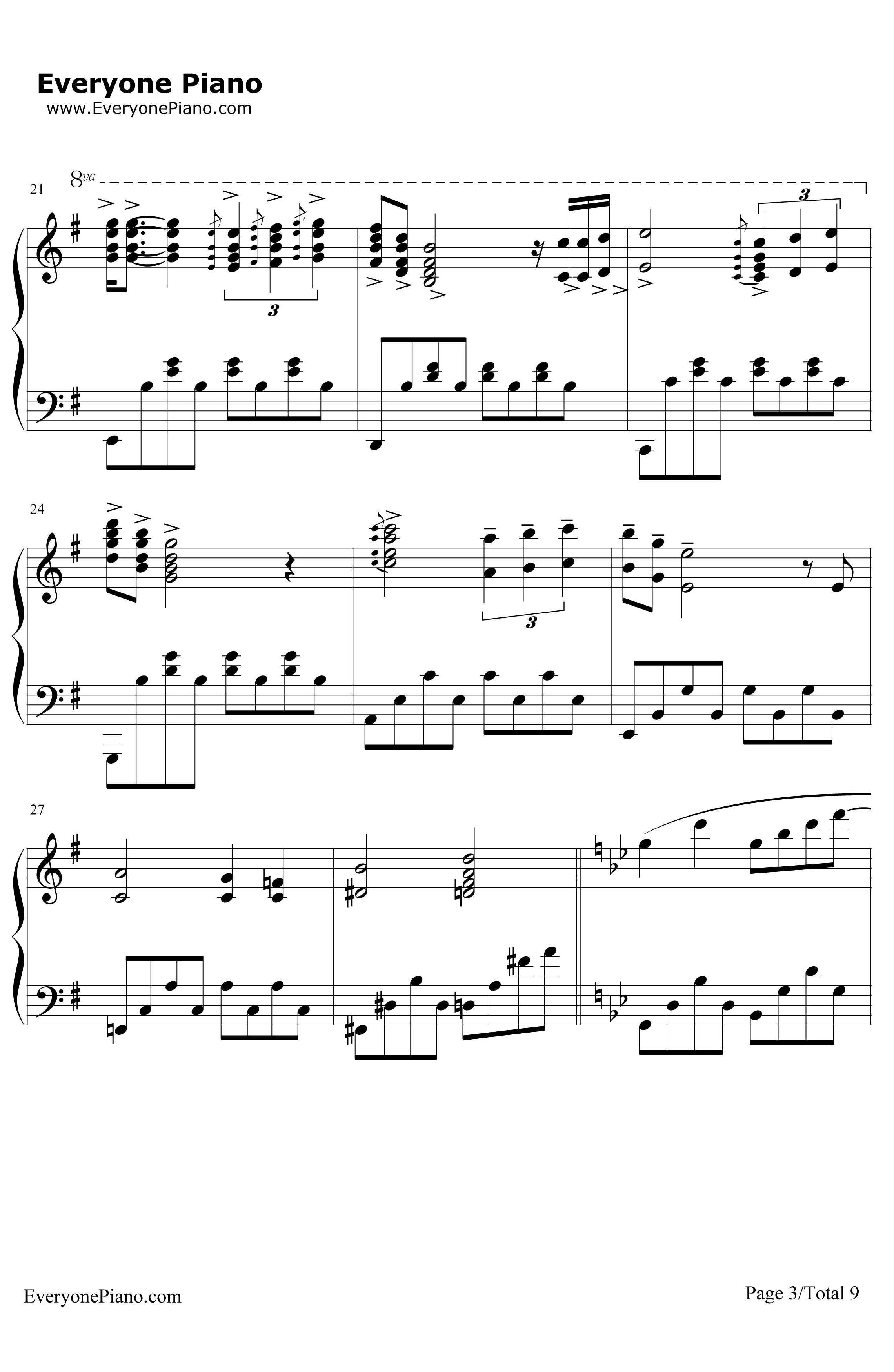 星空钢琴谱-理查德·克莱德曼RichardClayderman-完整版-LyphardMelodie3