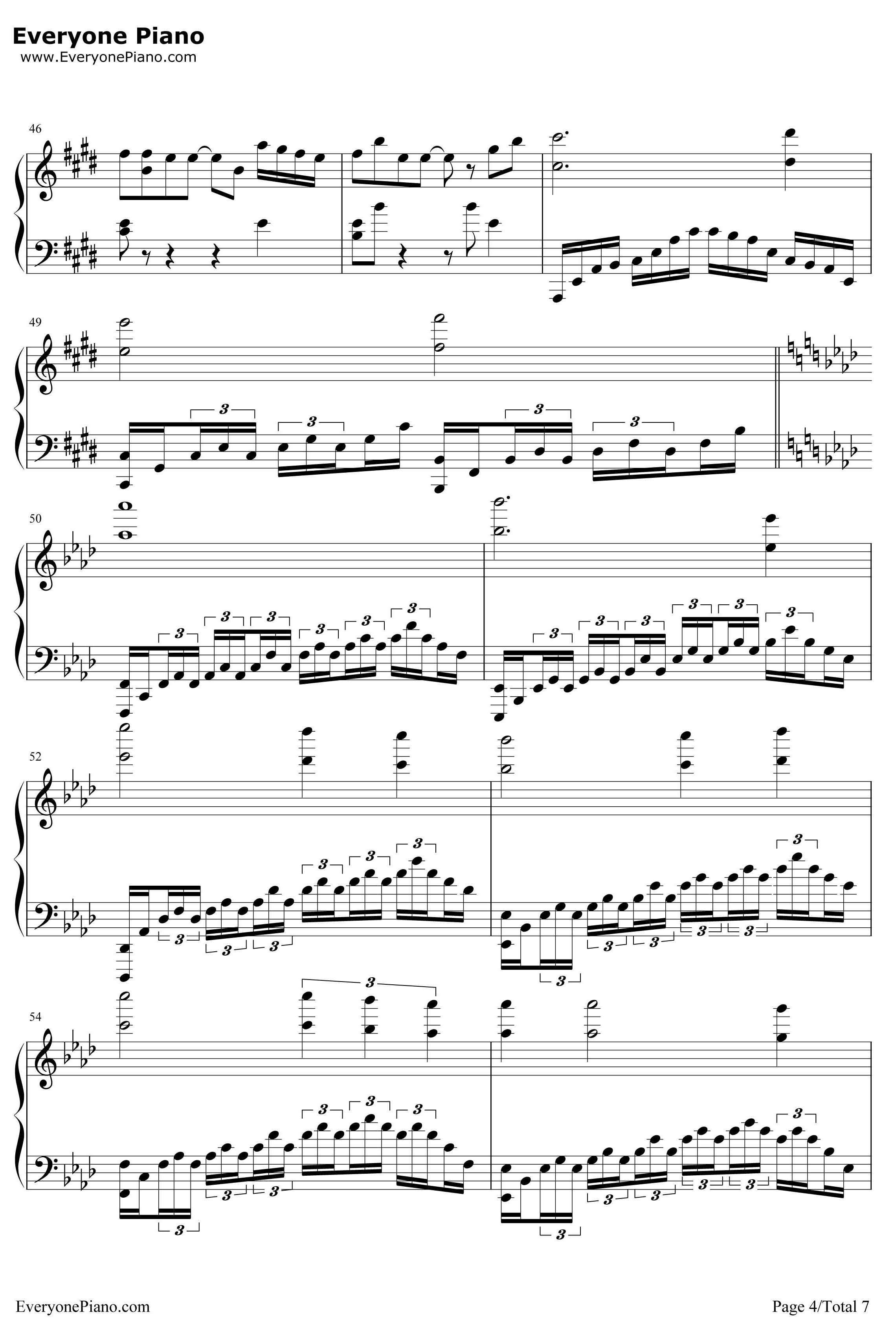 我心永恒钢琴谱-席琳·迪翁-完美版-泰坦尼克号主题曲4