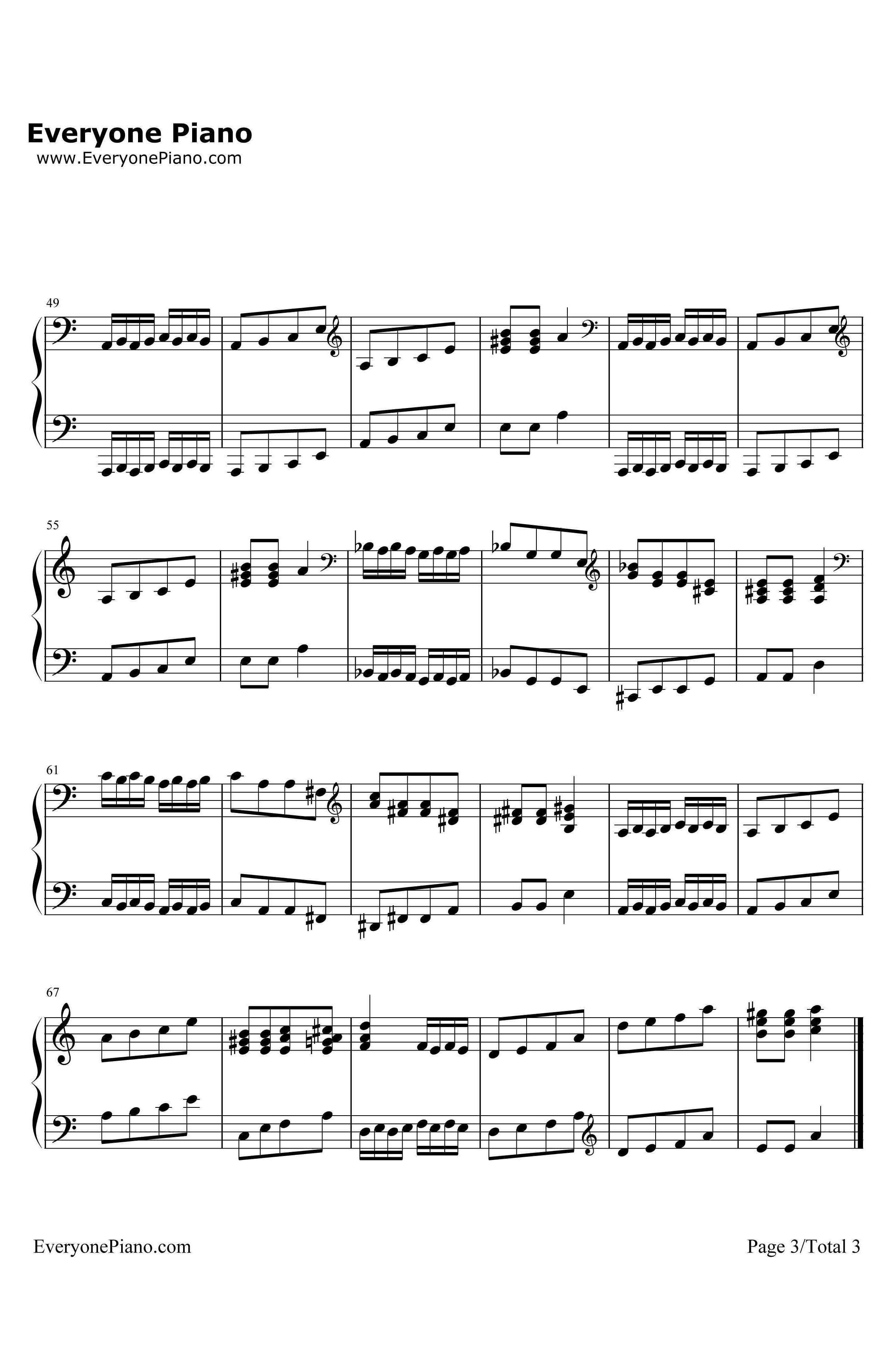 圣诞老人钢琴谱-舒曼Schumann3