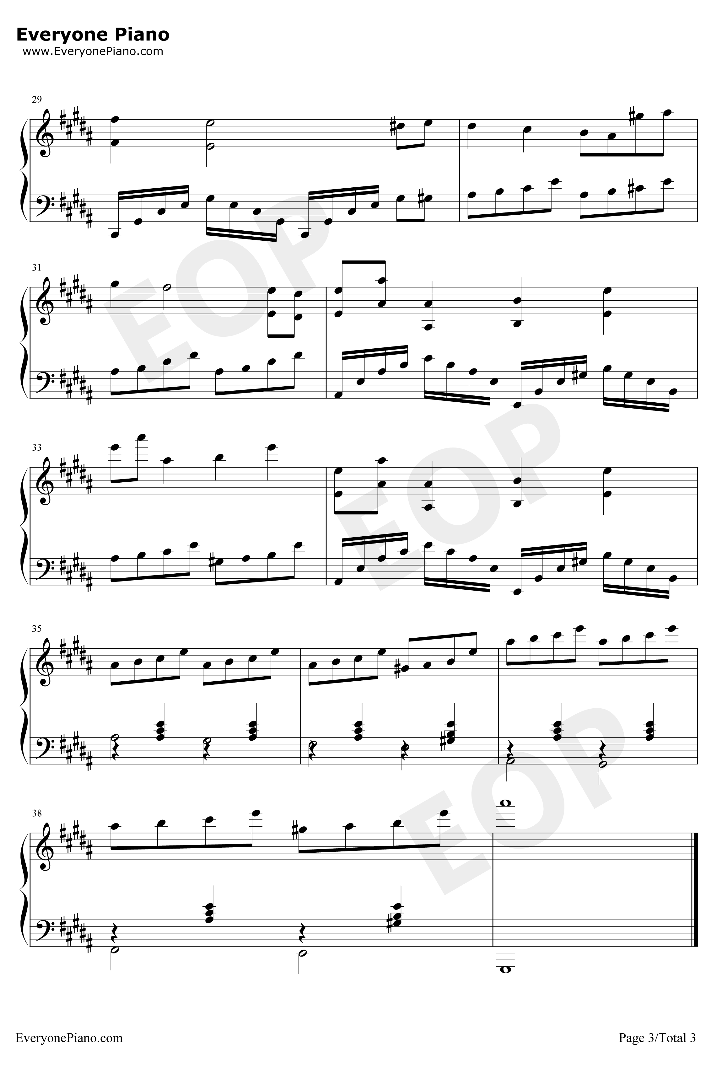 I Will Wait For You钢琴谱-MichelLegrand-瑟堡的雨伞主题曲3