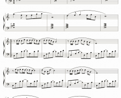 传奇简单版钢琴谱-王菲