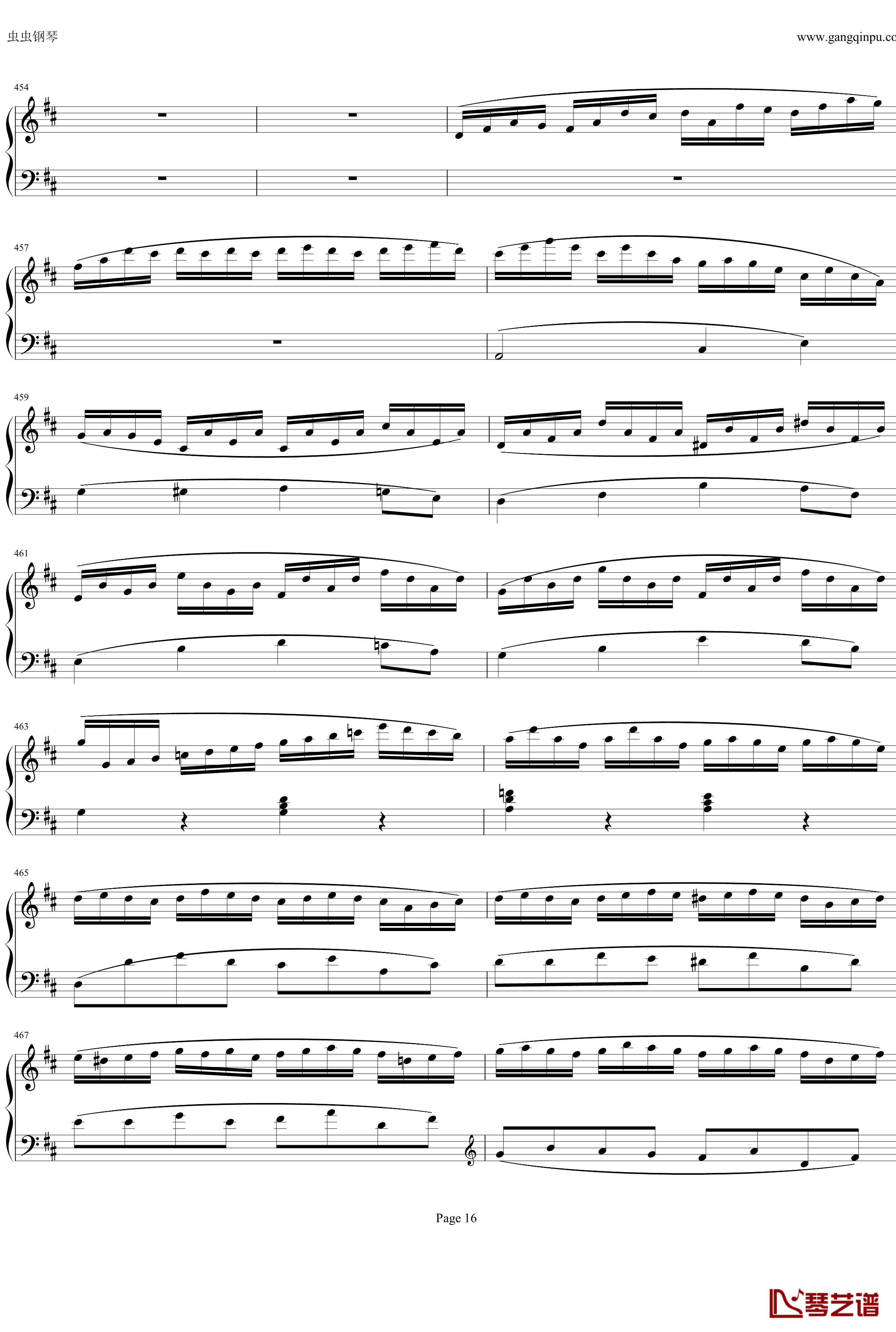 钢琴协奏曲Op61第一乐章钢琴谱-贝多芬-beethoven16
