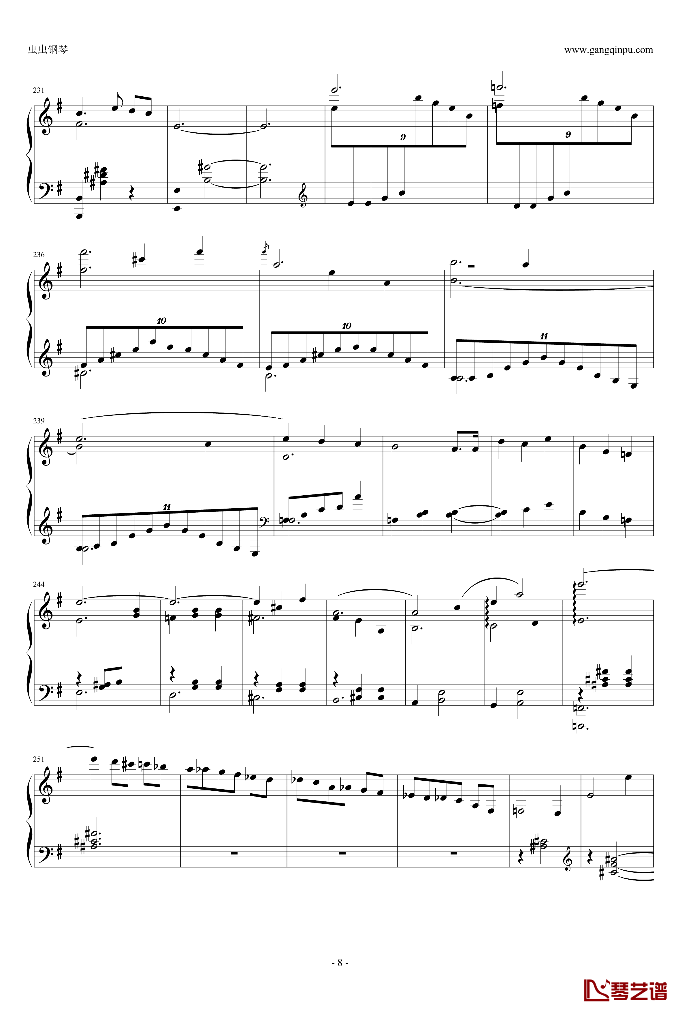 圆舞曲钢琴谱-灰姑娘-普罗科非耶夫8