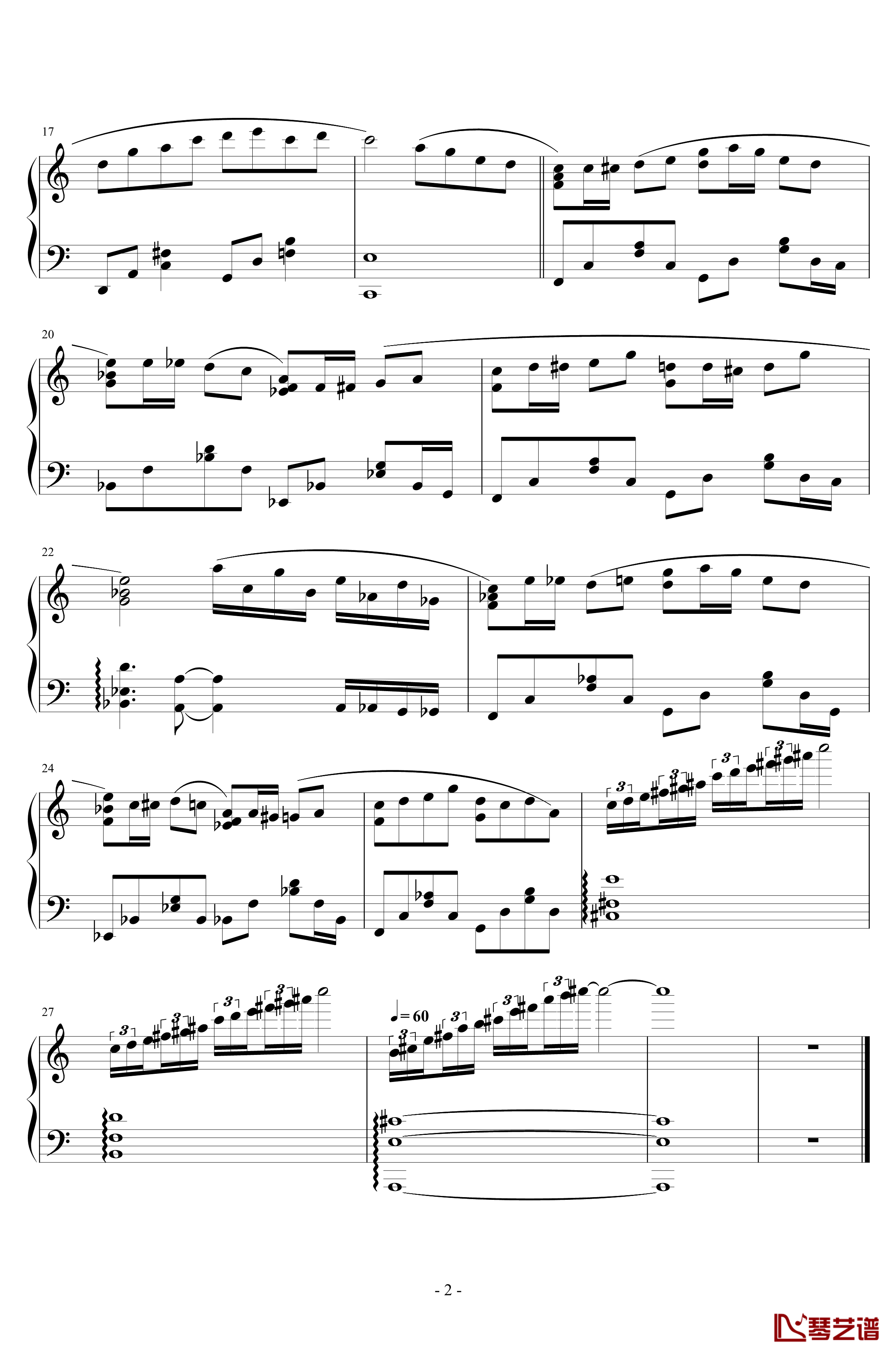 Exercise钢琴谱-无限2