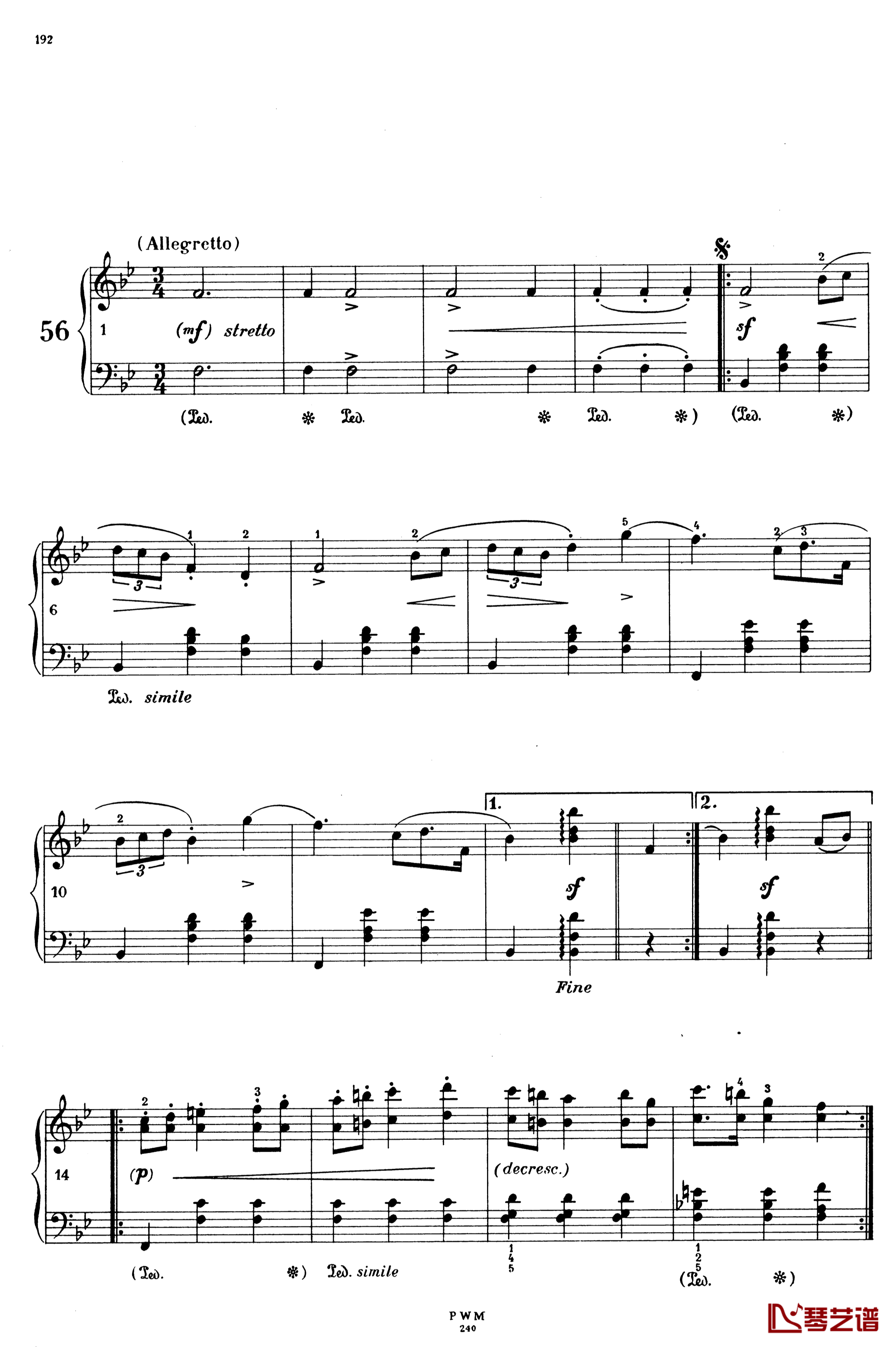 降B大调玛祖卡钢琴谱-遗作-肖邦-chopin1