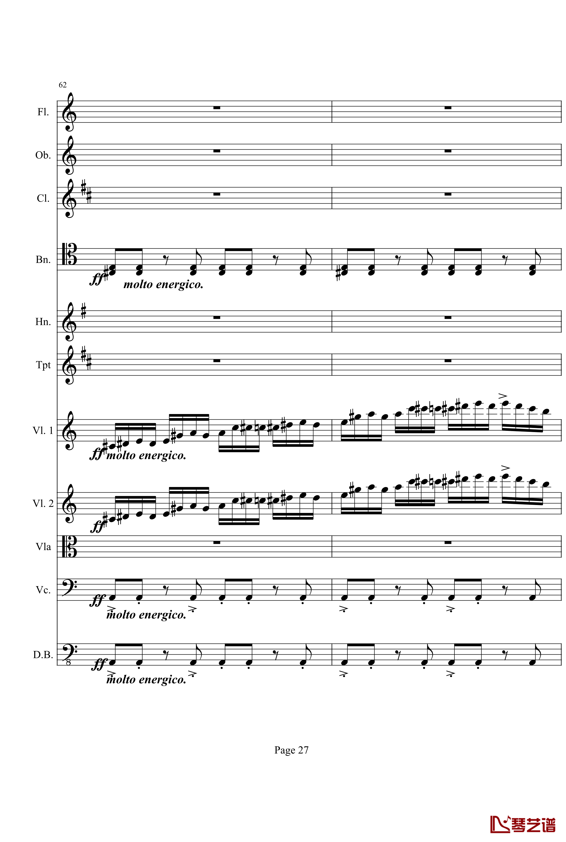 奏鸣曲之交响钢琴谱-第21-Ⅰ-贝多芬-beethoven27
