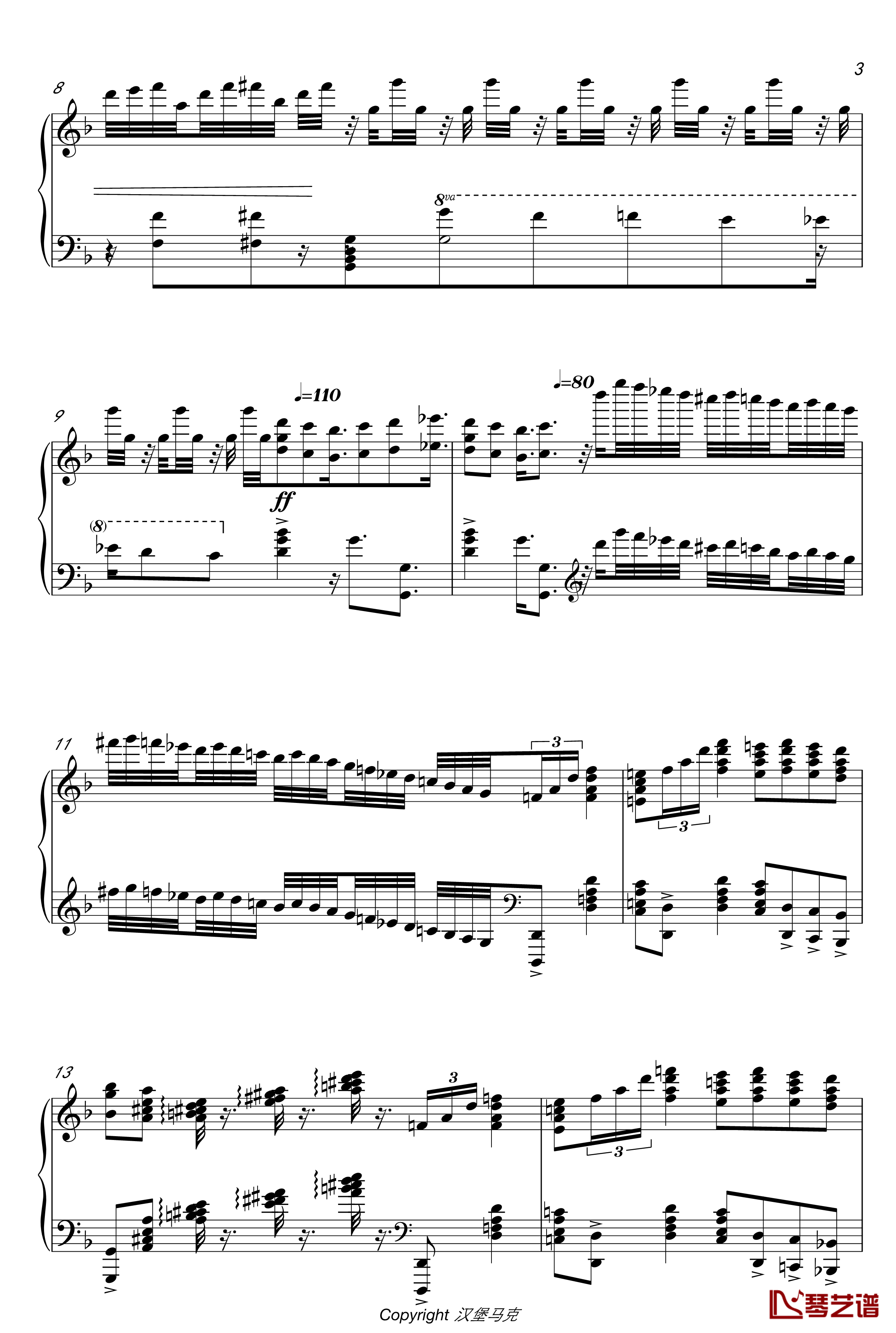 马克西姆安魂曲钢琴谱-Requiem-马克西姆-Maksim·Mrvica2