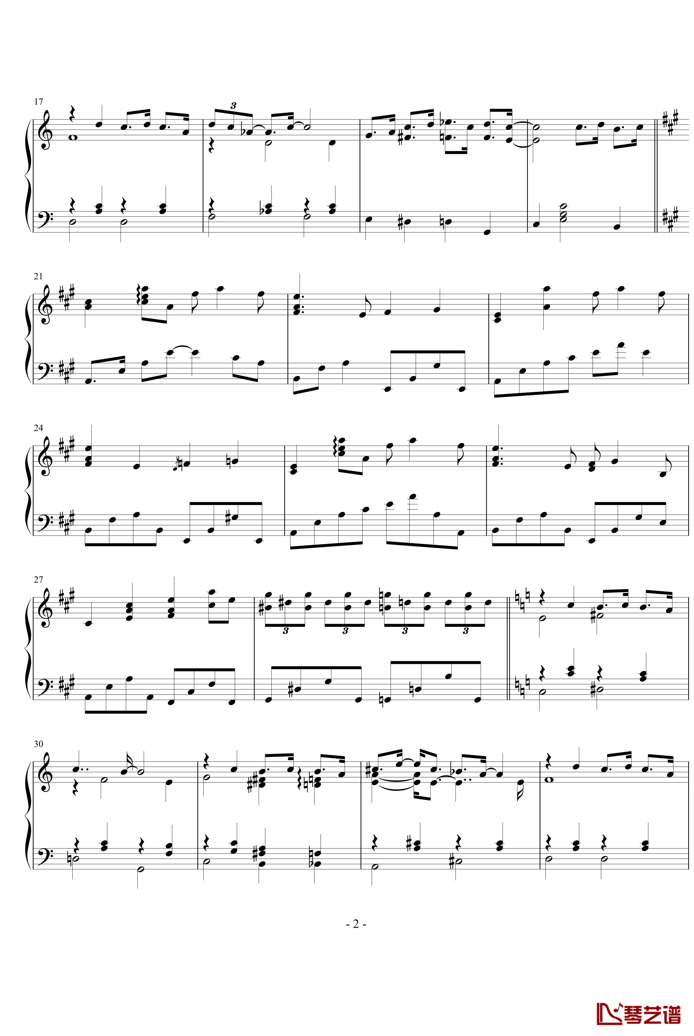 Dream a little dream钢琴谱-Yiruma2