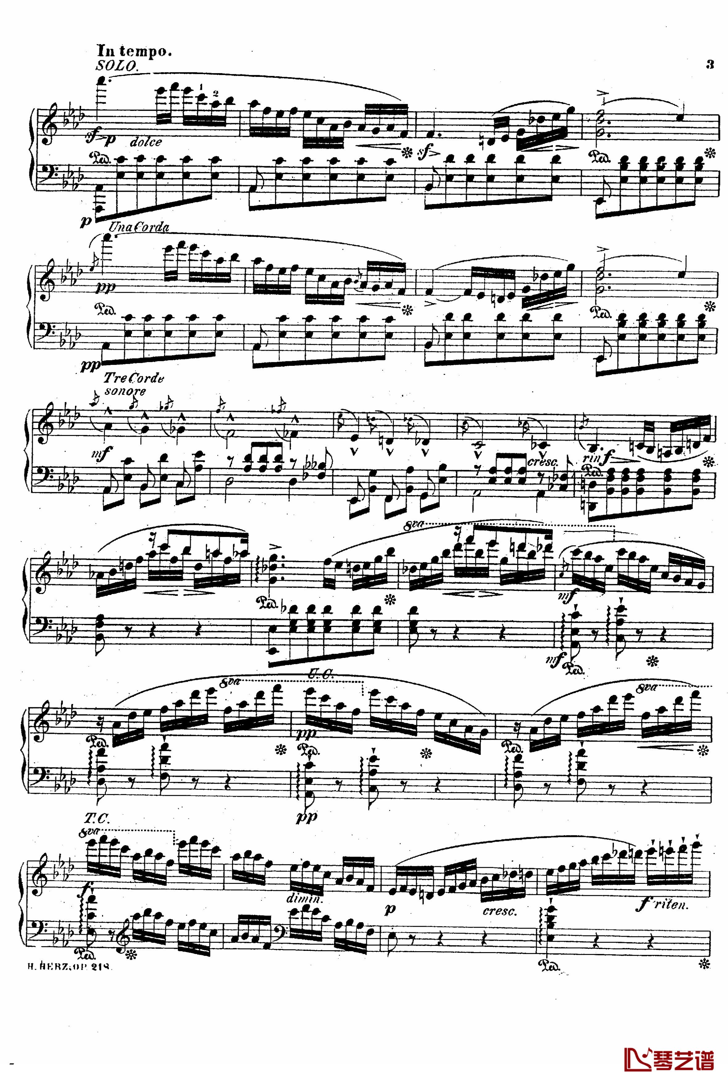 降A大调第八钢琴协奏曲Op.218钢琴谱-赫尔兹2