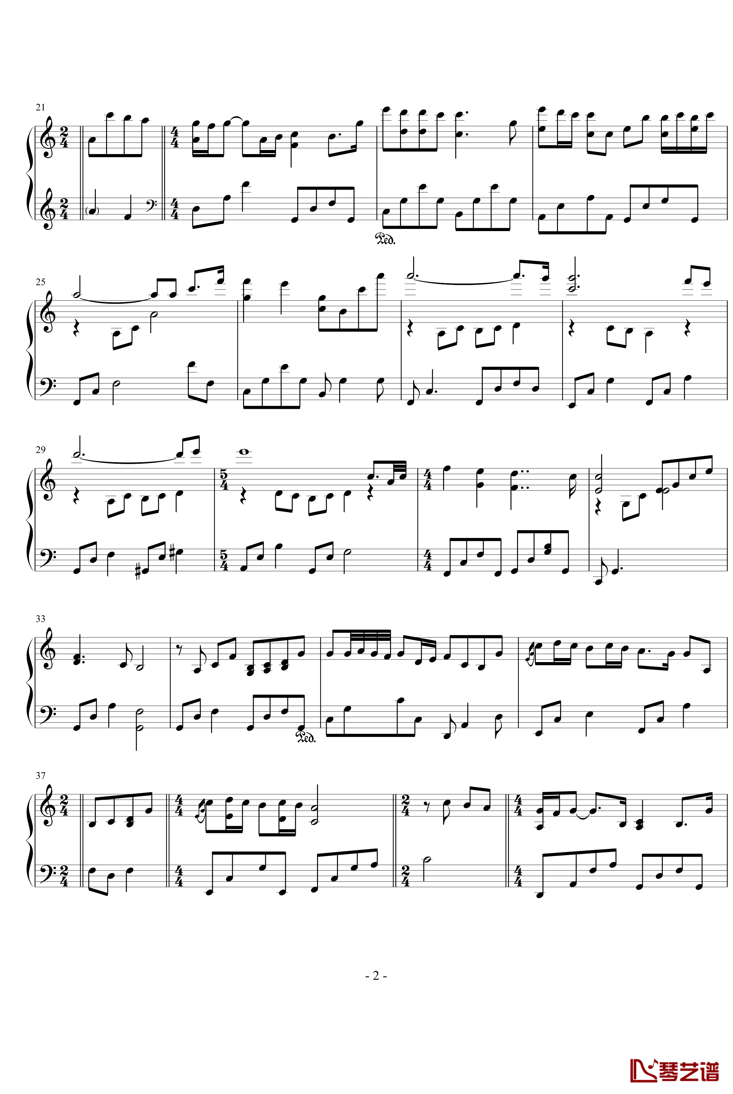 Gabriel钢琴谱-Yiruma2