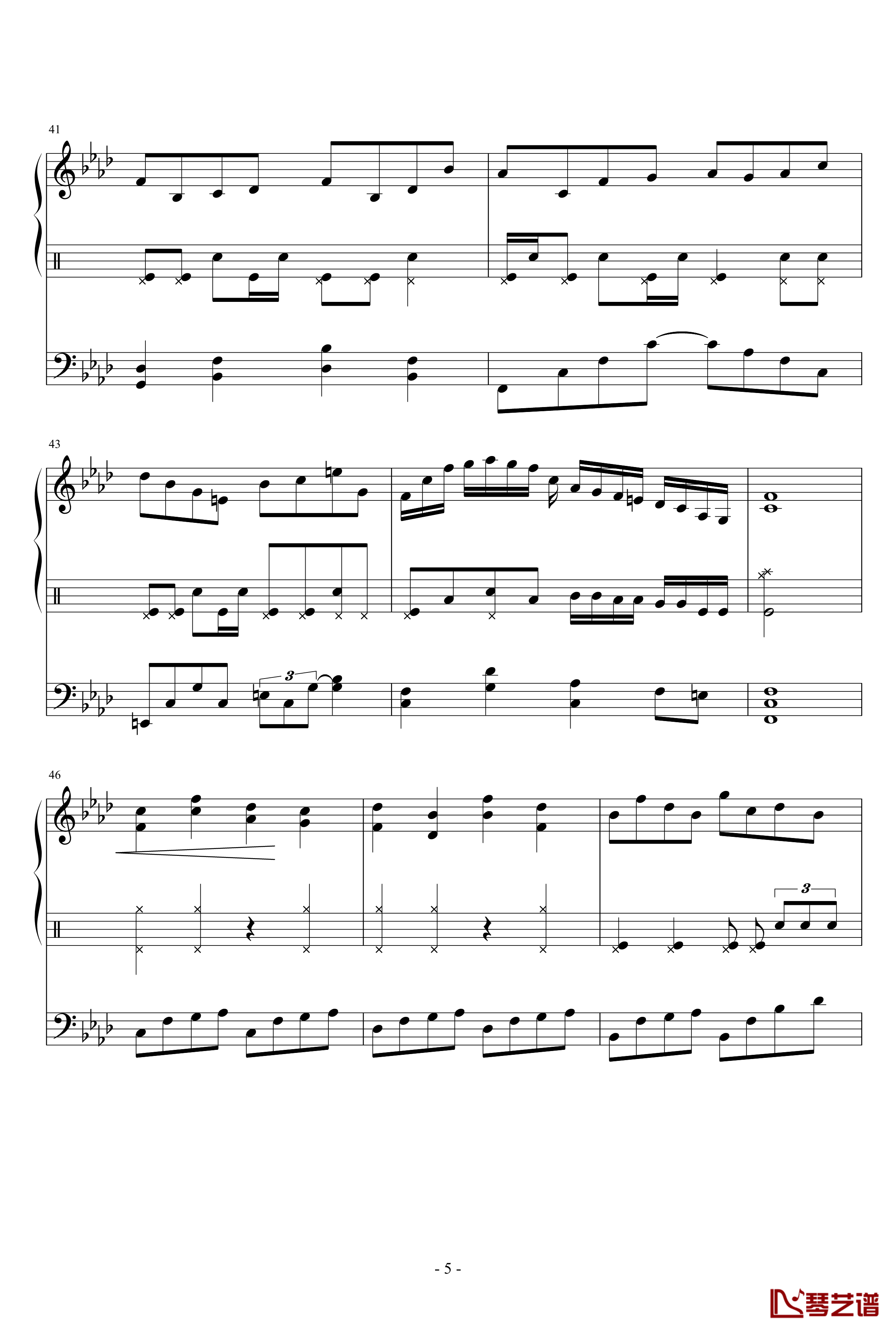 LONELY ALLEY钢琴谱-rumchopin5