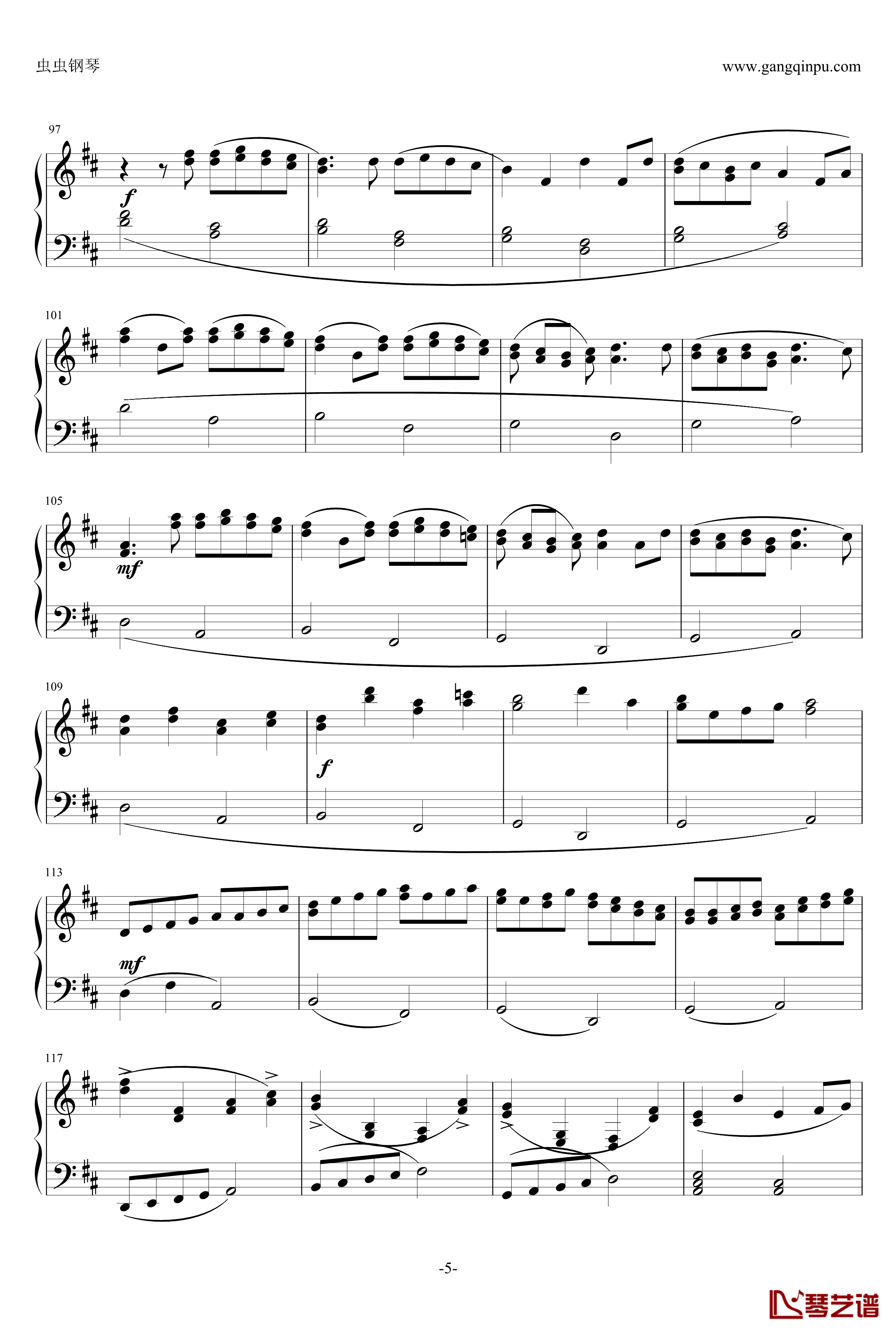 帕赫贝尔钢琴谱-Pacheble's Canon in D Long Version-Pachelbel5