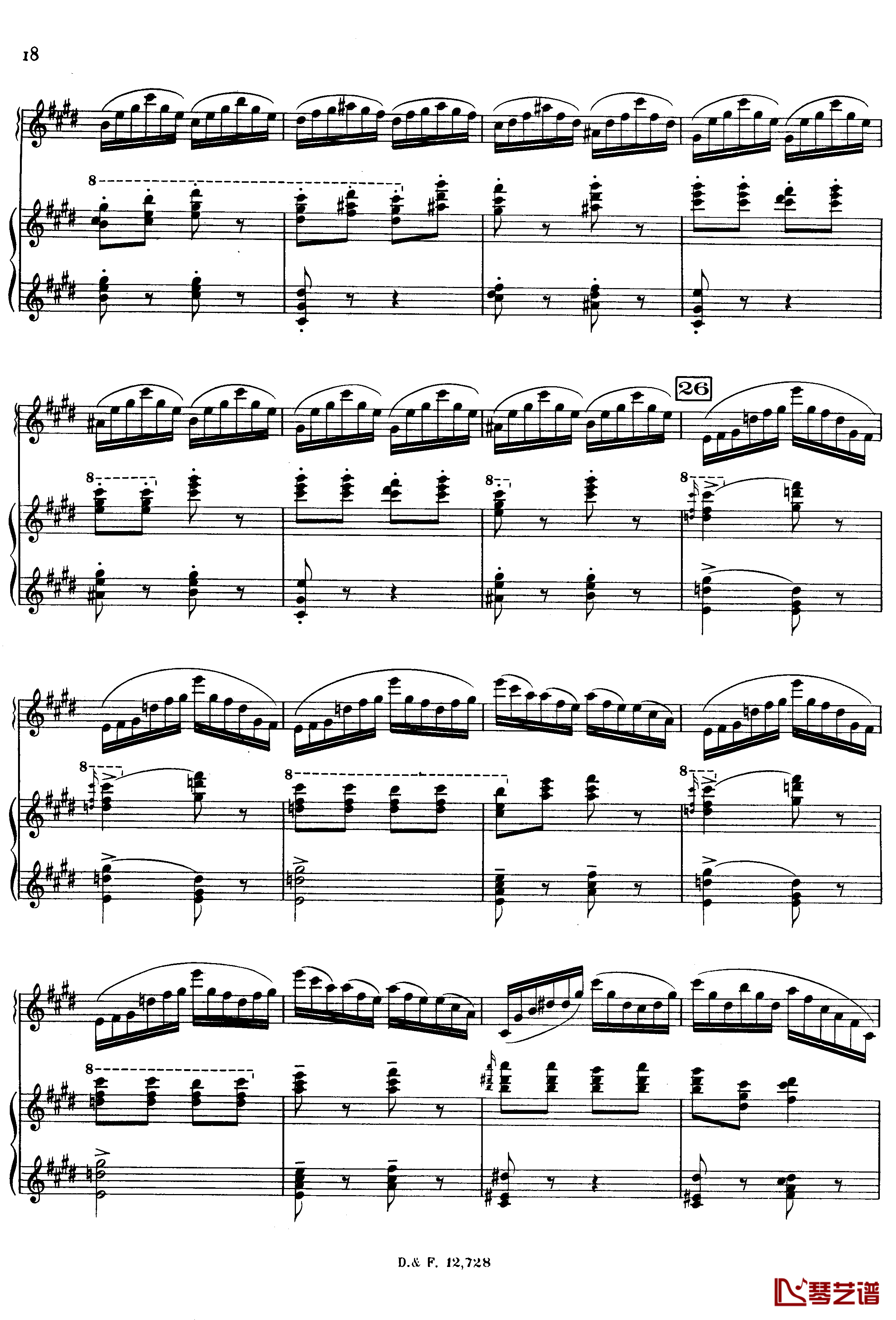 左手钢琴协奏曲钢琴谱-拉威尔-Ravel18