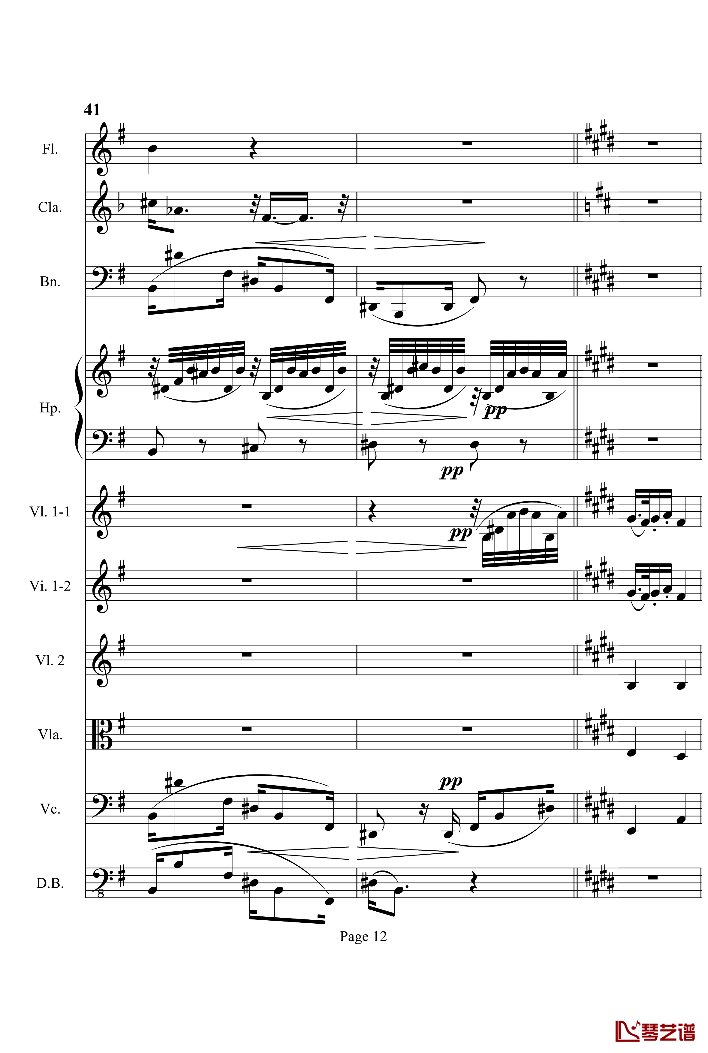奏鸣曲之交响钢琴谱-第3首-Ⅱ-贝多芬-beethoven12