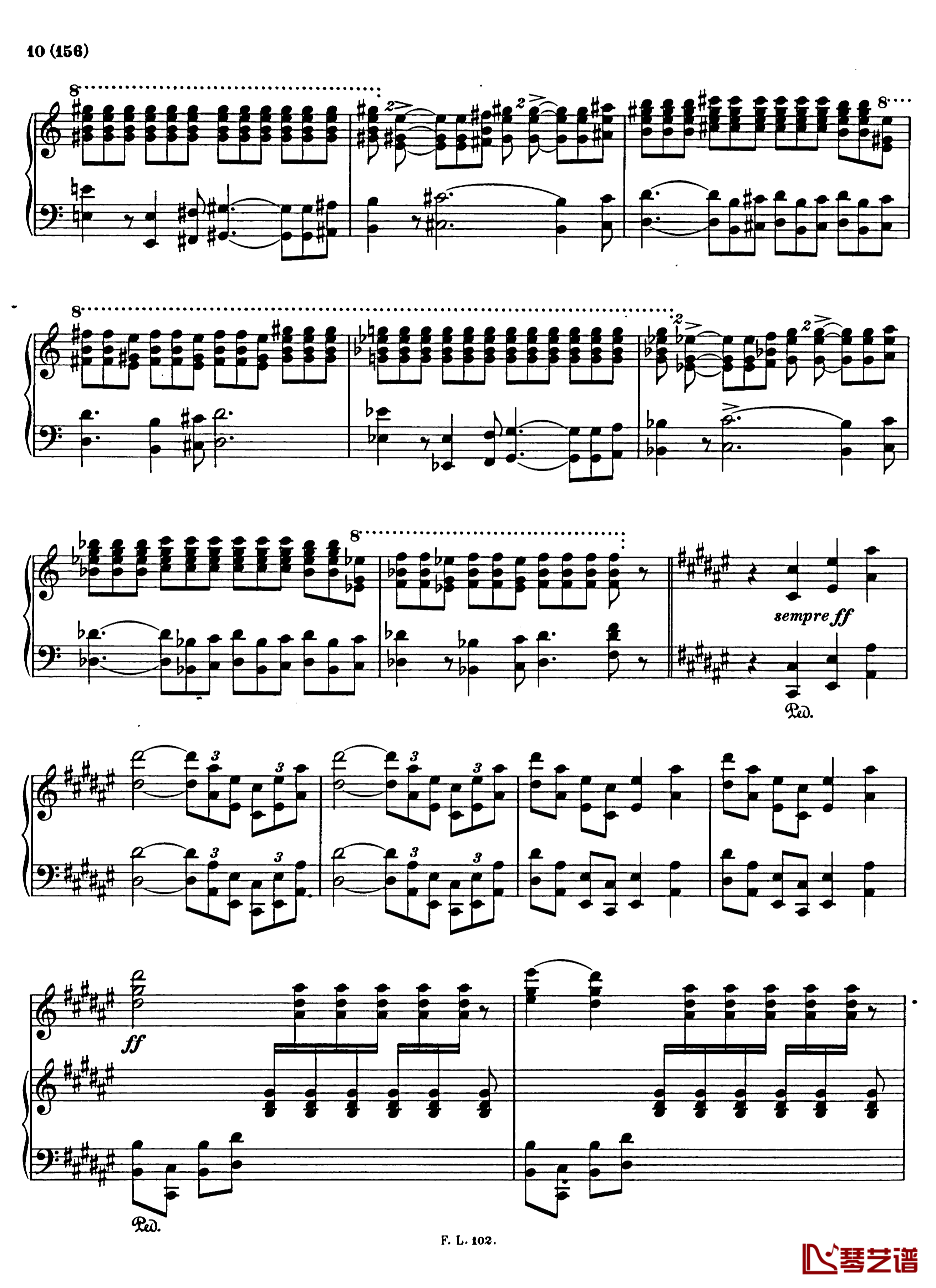 梅菲斯特圆舞曲  第三首 S.216钢琴谱-李斯特10