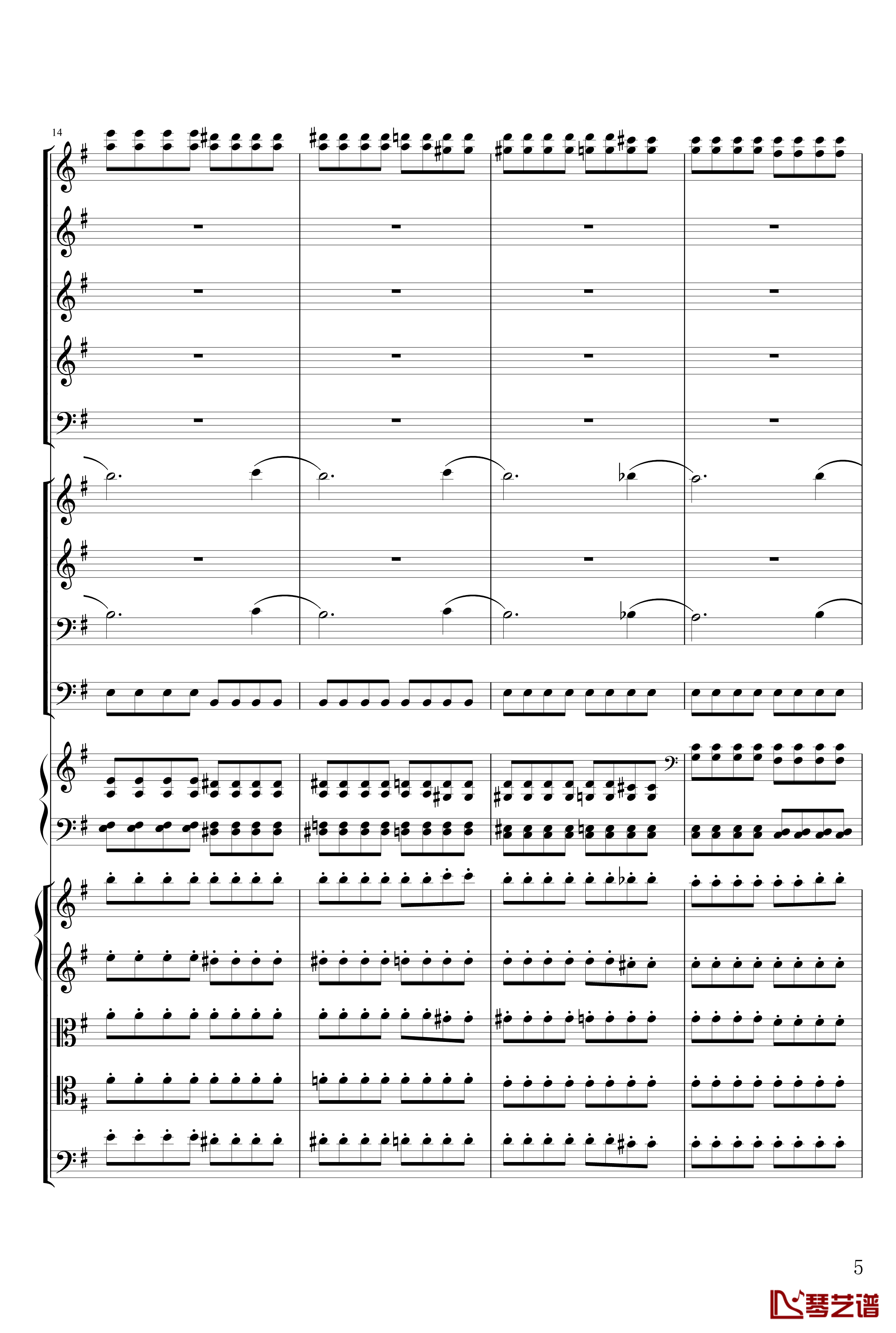 E小调前奏曲钢琴谱-交响乐版-肖邦-chopin5