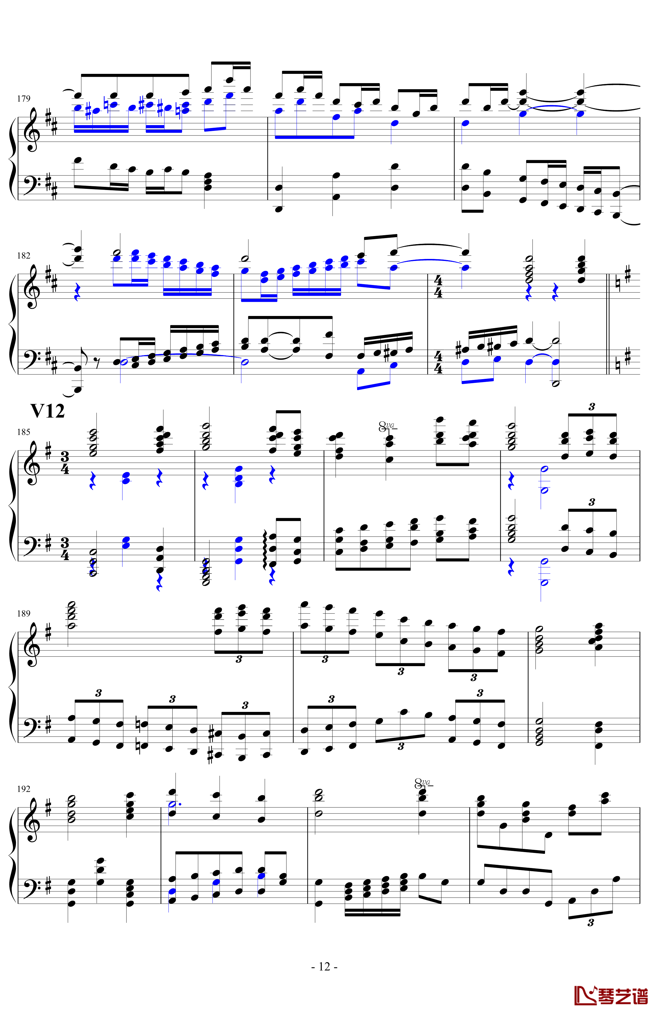 生日歌变奏曲钢琴谱-PARROT18612