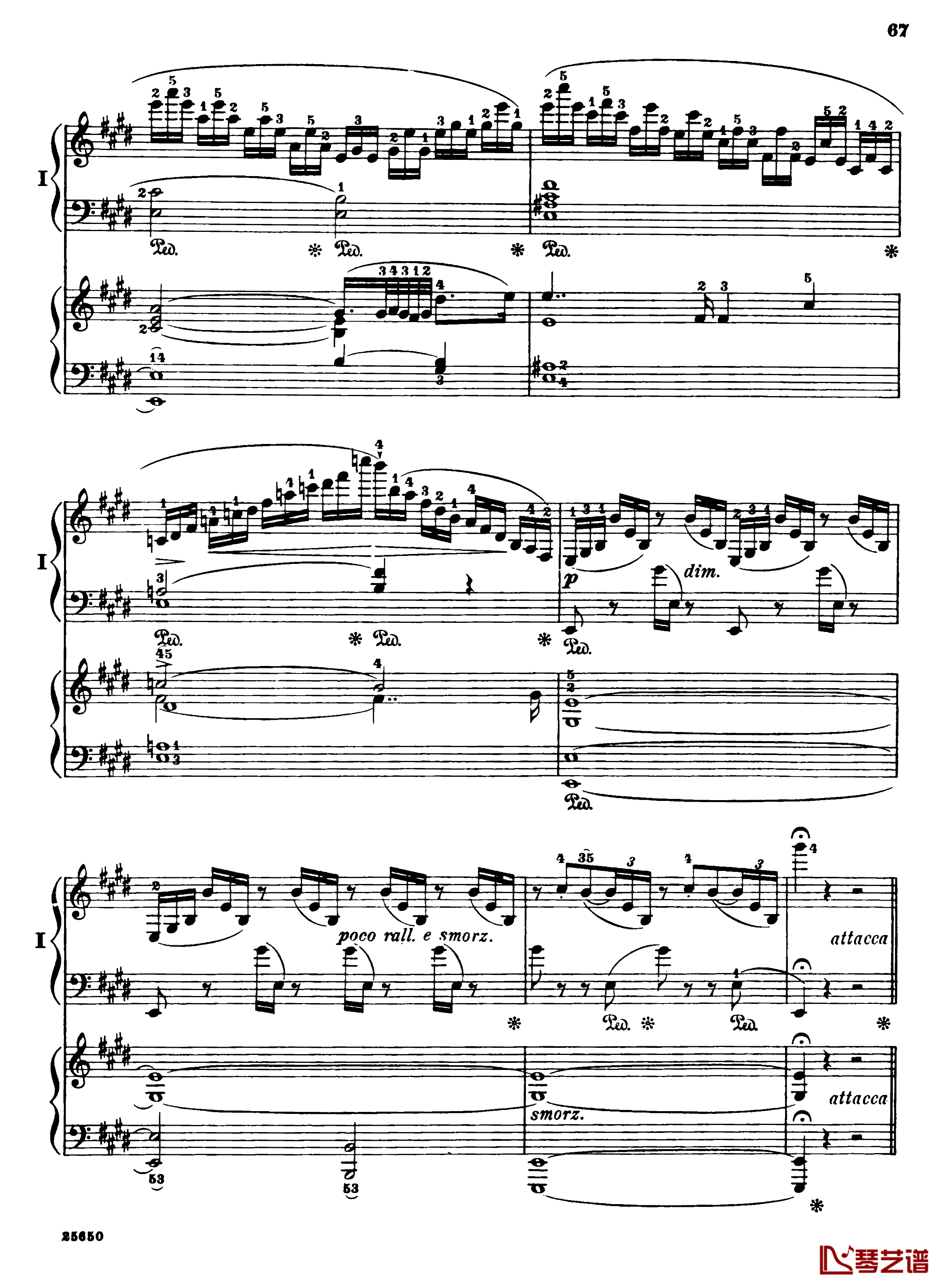 肖邦第一钢琴协奏曲钢琴谱-肖邦69