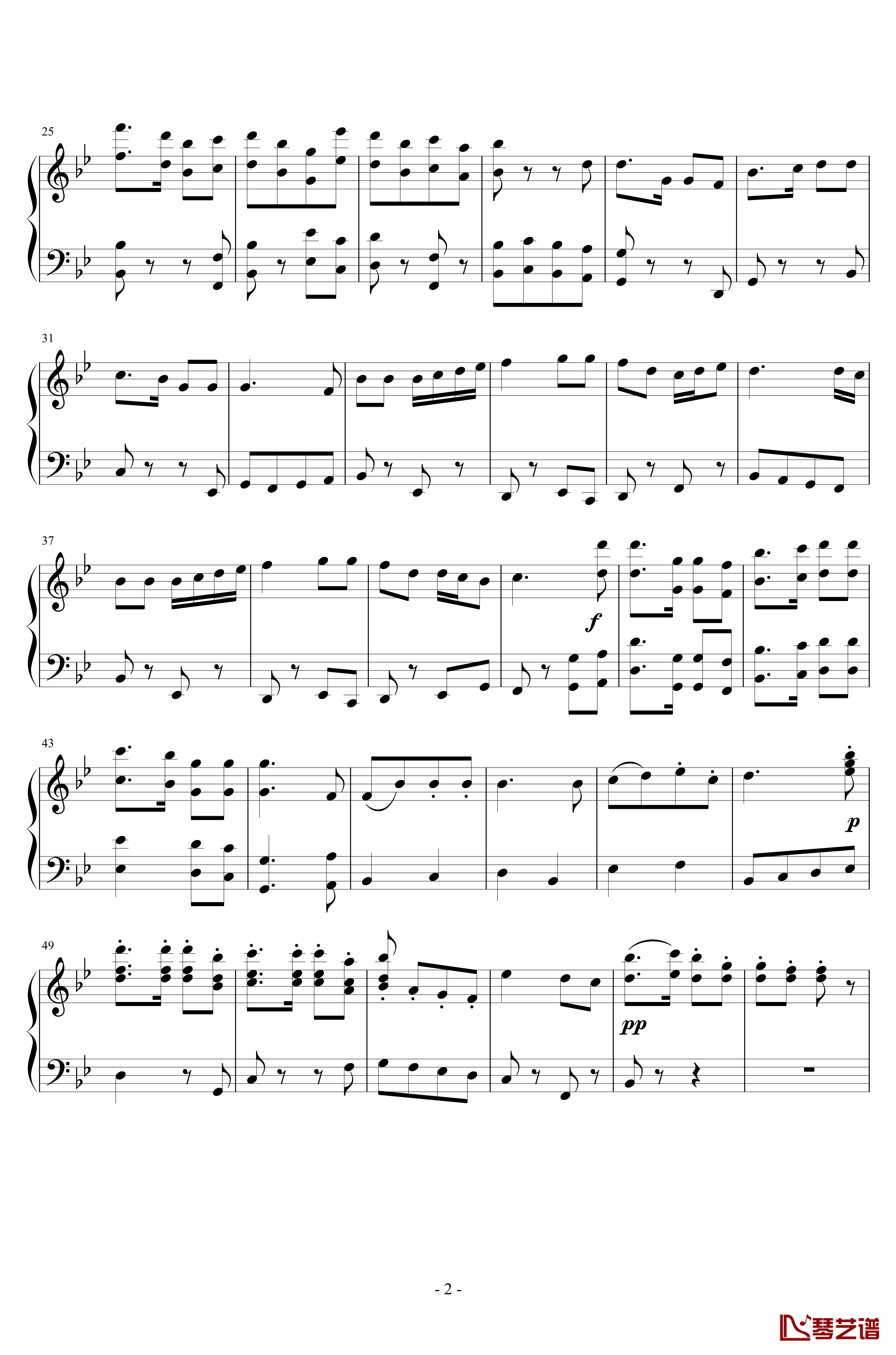 英国民歌组曲钢琴谱-第三首进行曲-沃恩·威廉斯2