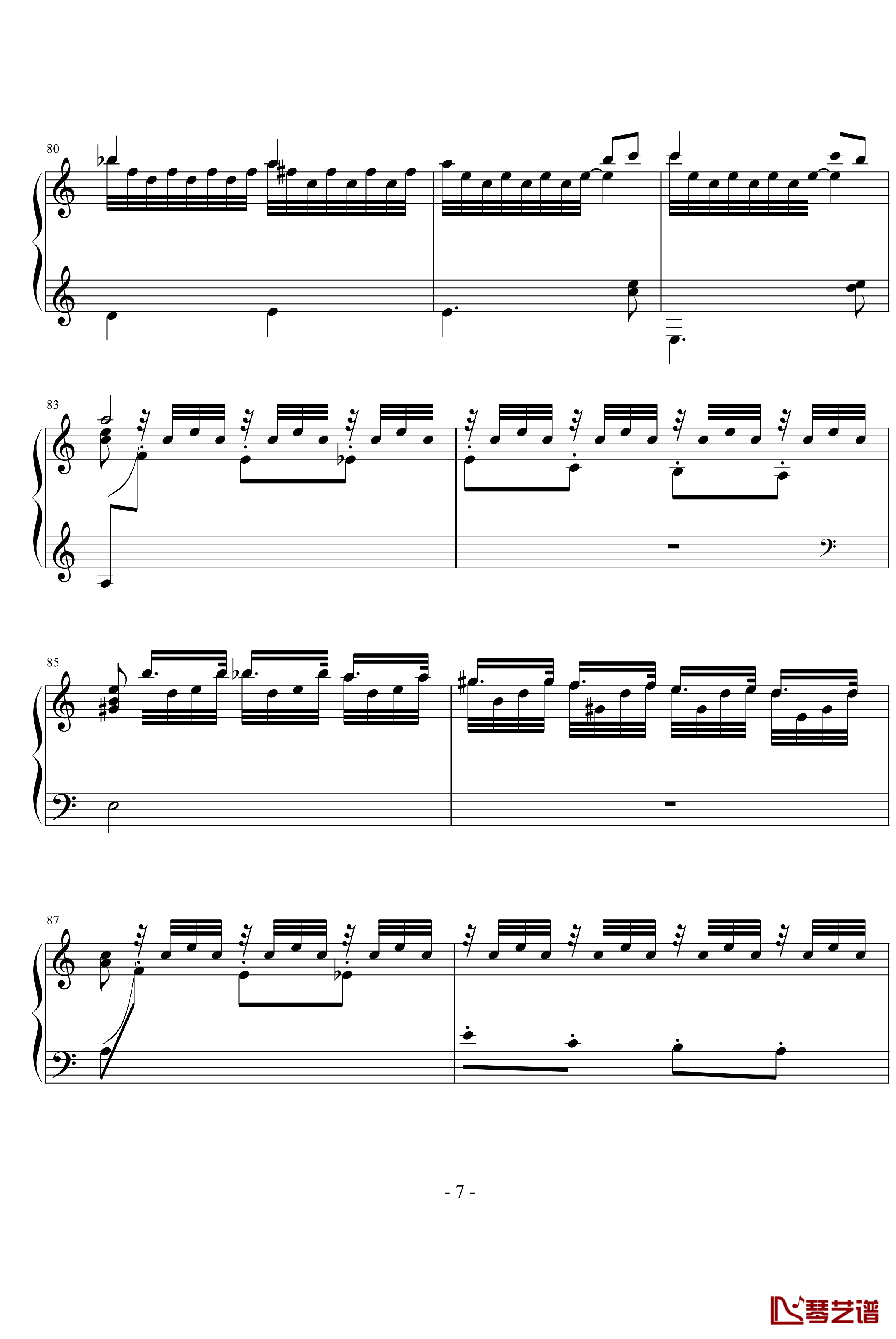 Pianto Dell Amante钢琴谱-未知分类7