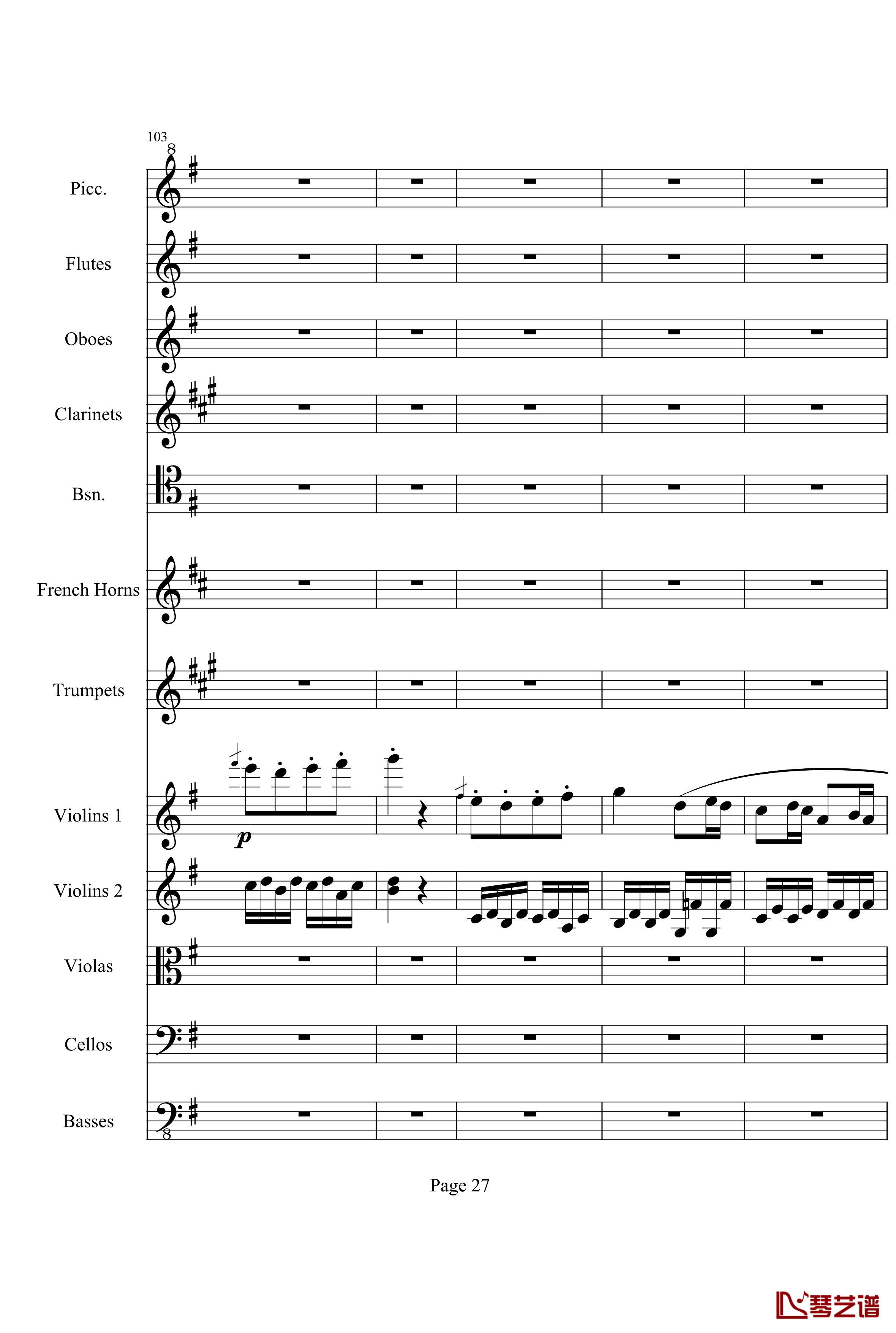 奏鸣曲之交响钢琴谱-第25首-Ⅲ-贝多芬-beethoven27