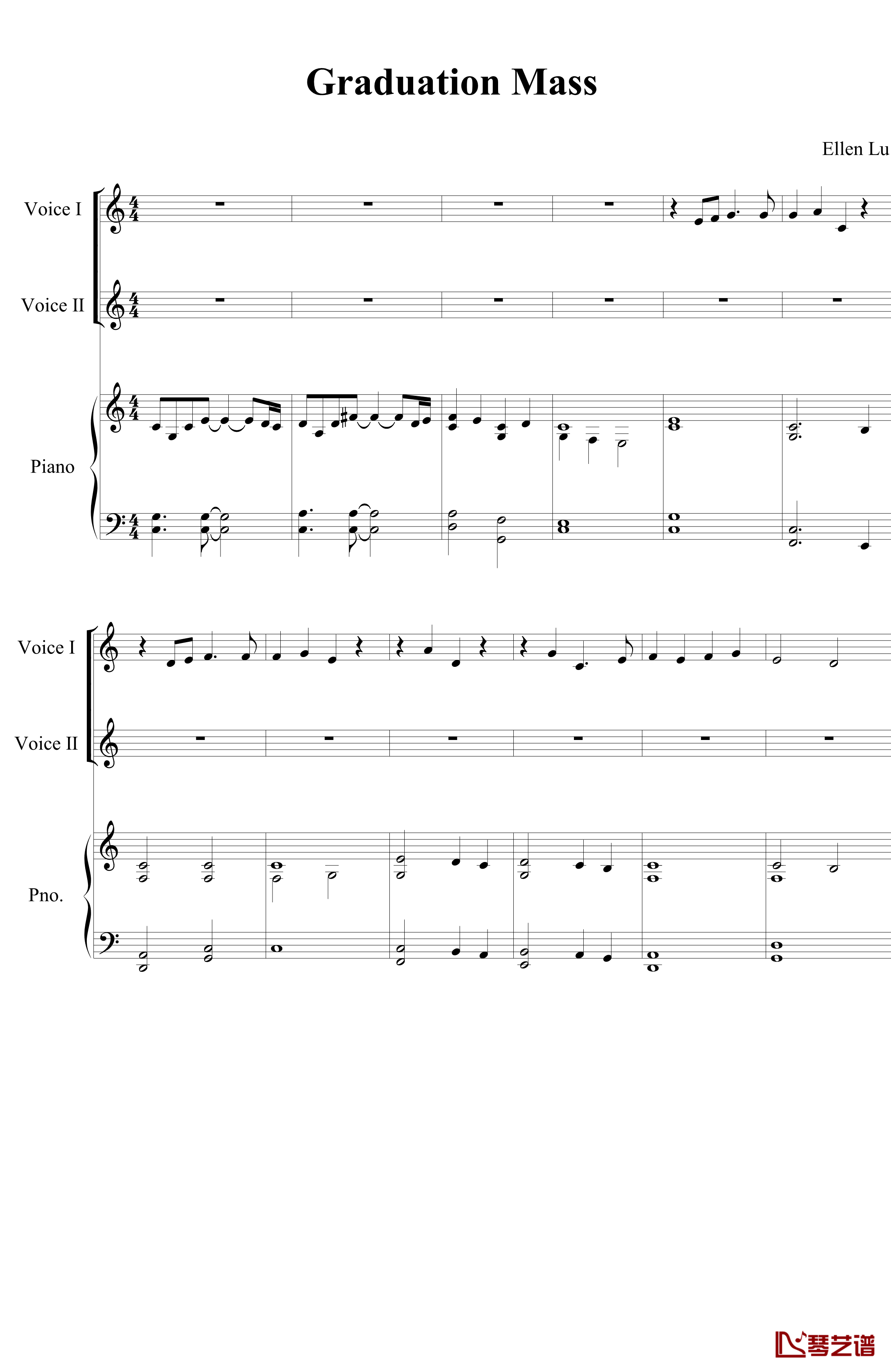 a song for Graduation Mass钢琴谱-draft-lawliet_20091