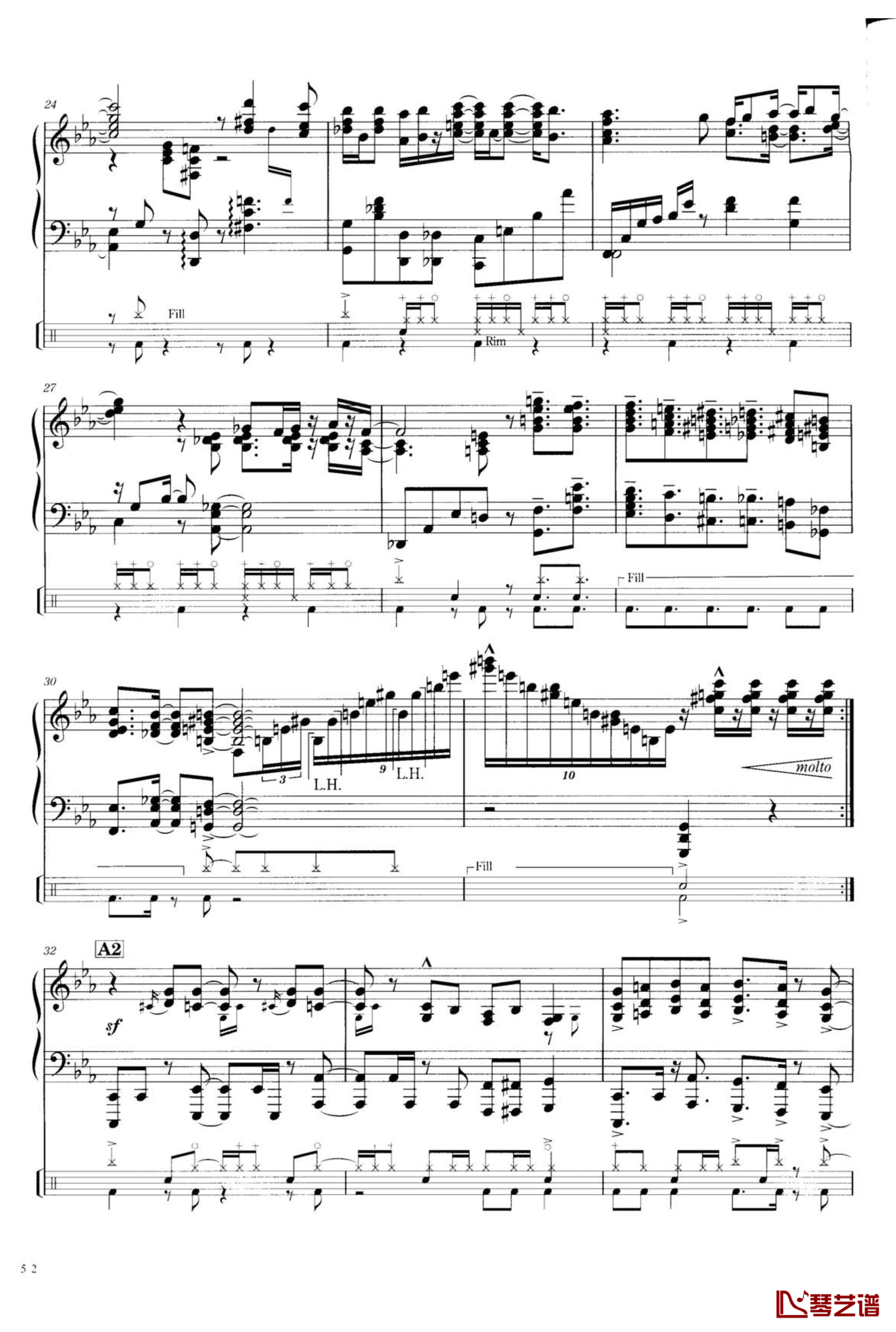 ピアノ協奏曲 第2番 第1楽章~Fox Chase~钢琴谱-松本あすか3