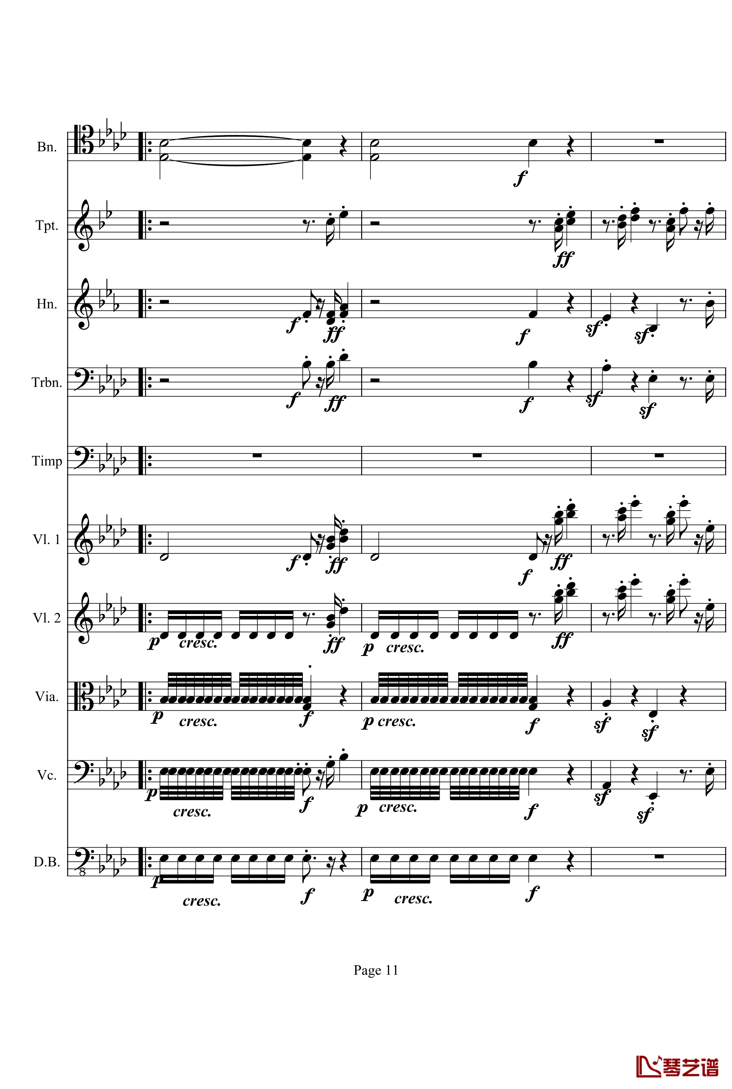 奏鸣曲之交响钢琴谱-第12首-Ⅲ-贝多芬-beethoven11